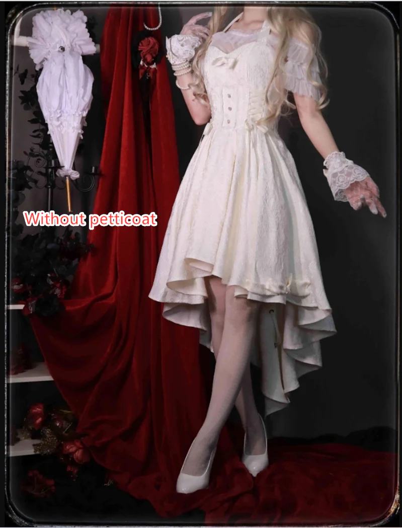 Strawberry Duck - Gothic Lolita Dress White Lolita JSK - Image 47