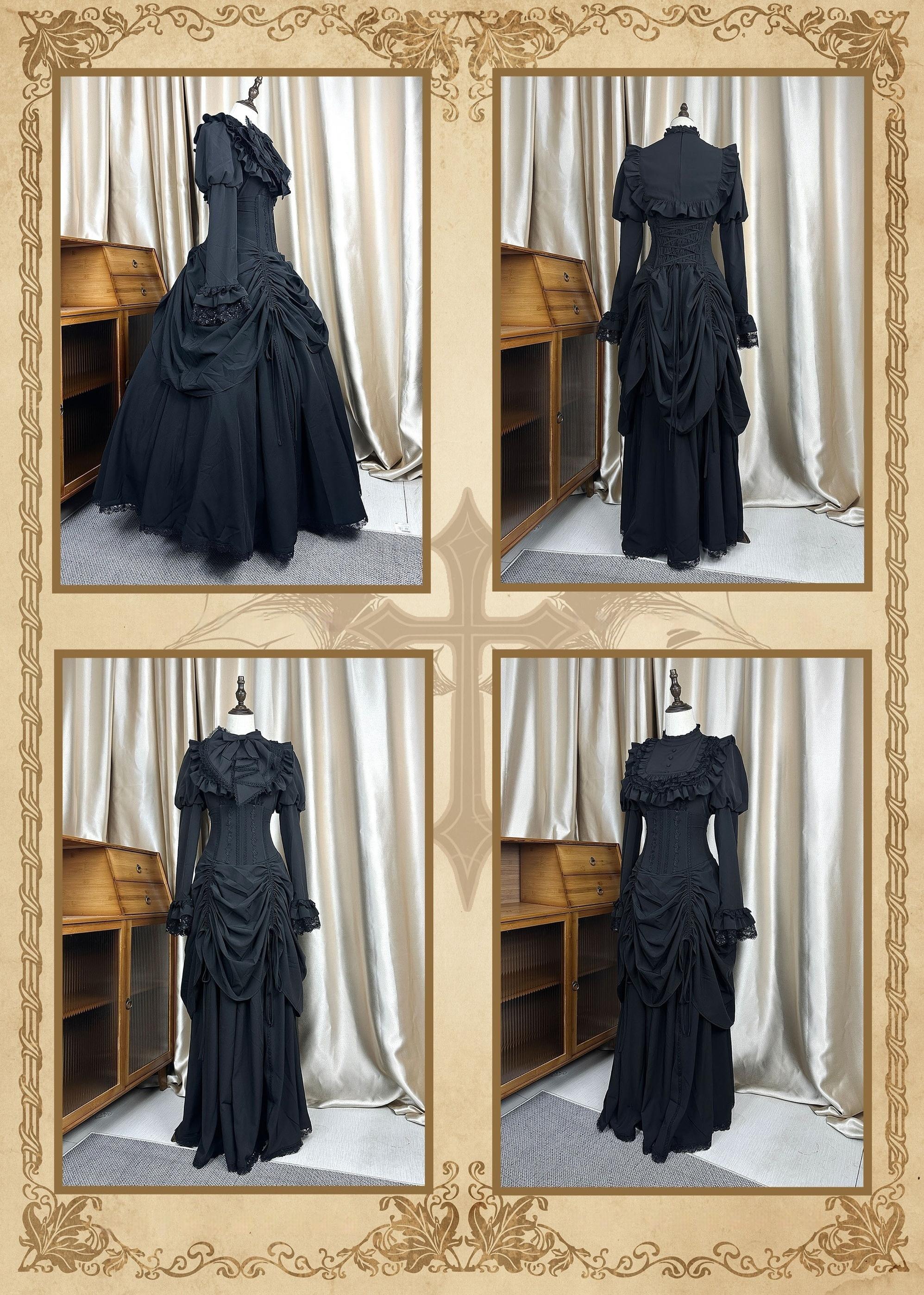 The Original Witch - Gothic Lolita Dress Fishbone Lifting Corset SK Shirt - Image 14
