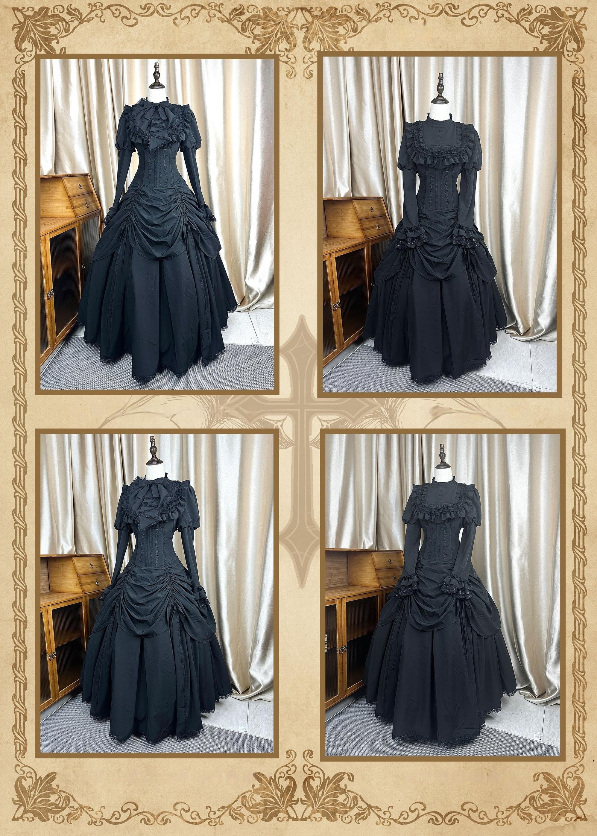 The Original Witch - Gothic Lolita Dress Fishbone Lifting Corset SK Shirt - Image 15