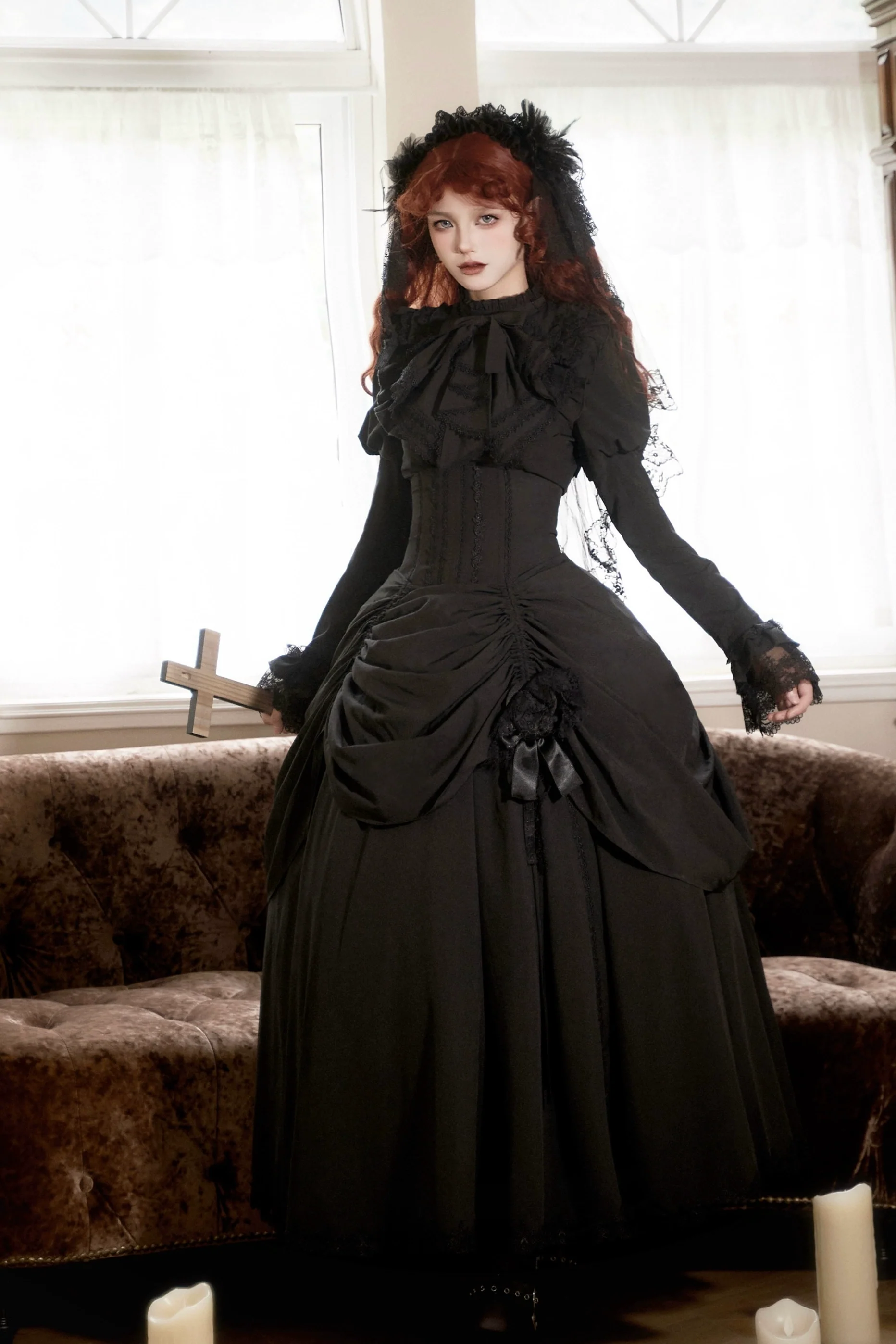 The Original Witch - Gothic Lolita Dress Fishbone Lifting Corset SK Shirt - Image 3