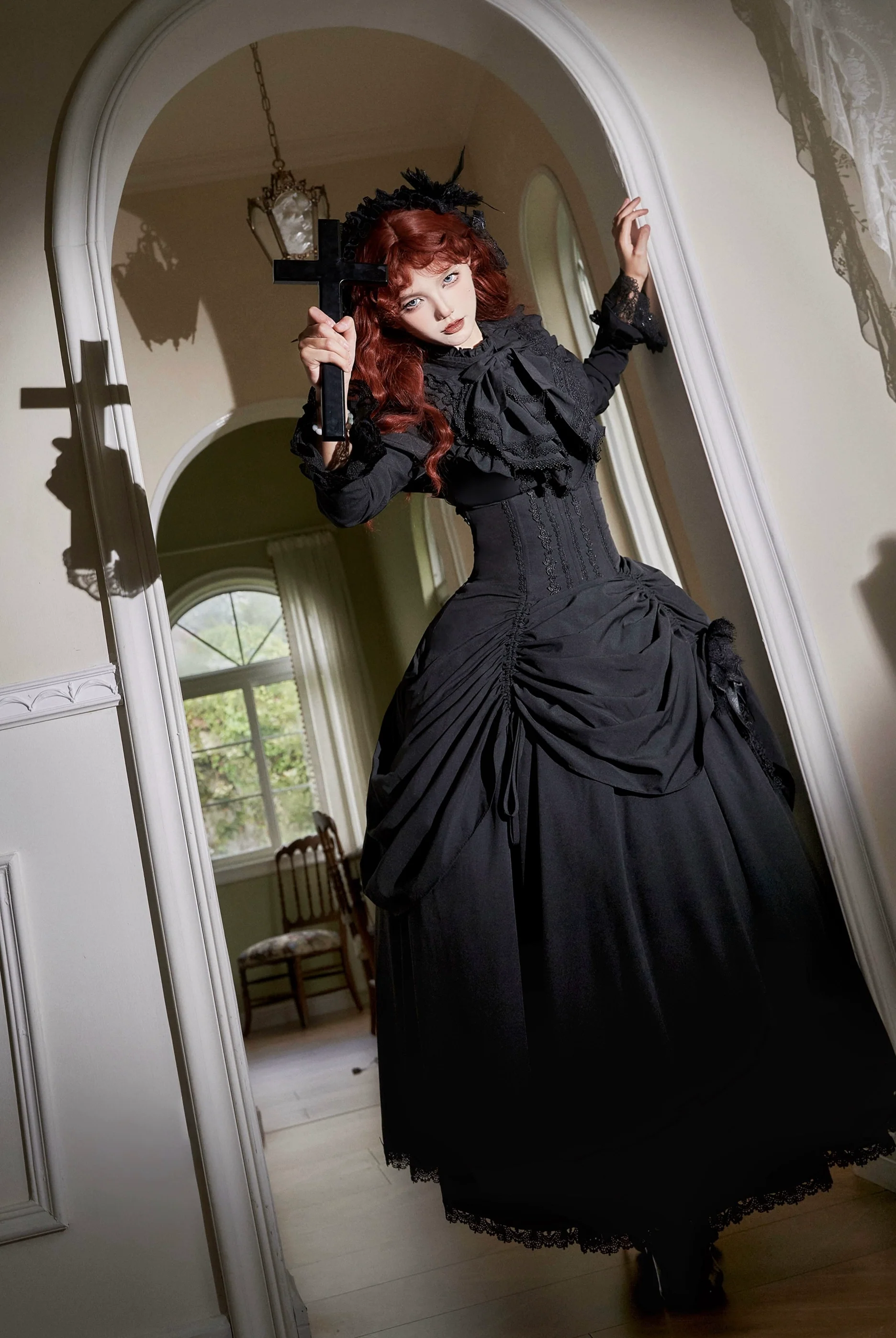 The Original Witch - Gothic Lolita Dress Fishbone Lifting Corset SK Shirt - Image 7