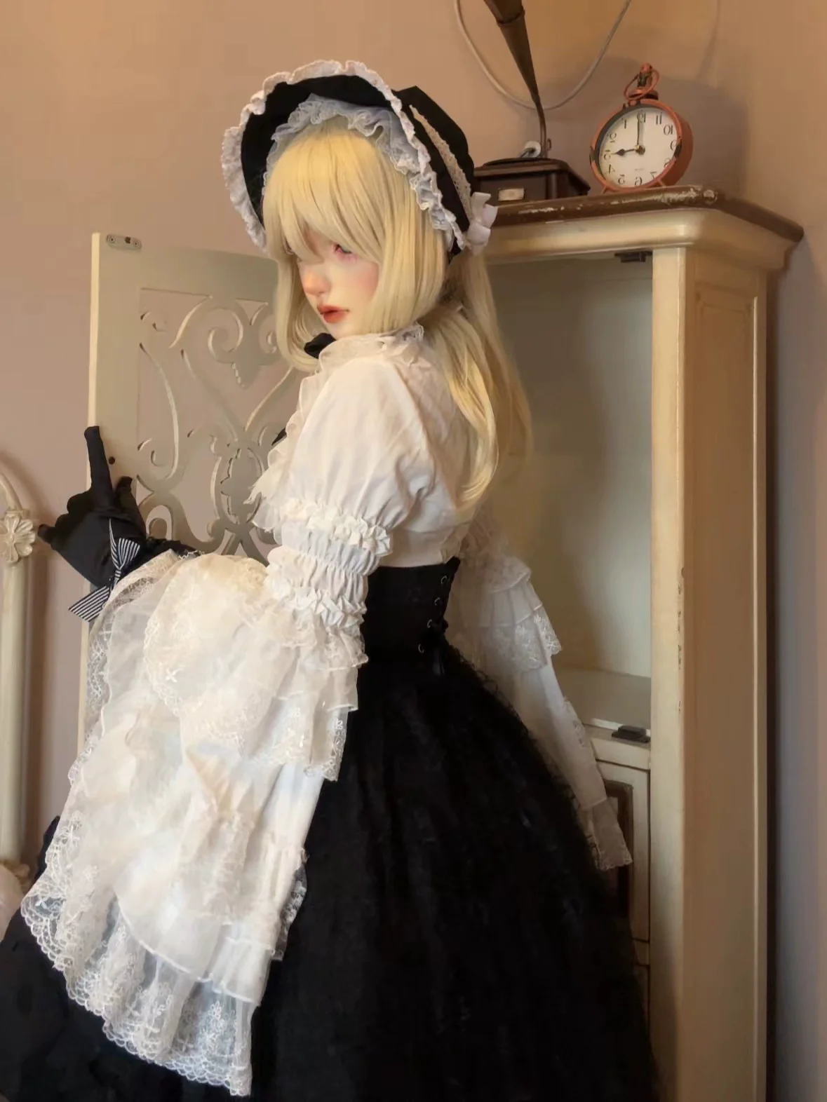 Nightingale Girl - Eternal Taboo - Gothic Lolita Dress with Princess Sleeve Shirt - Image 14