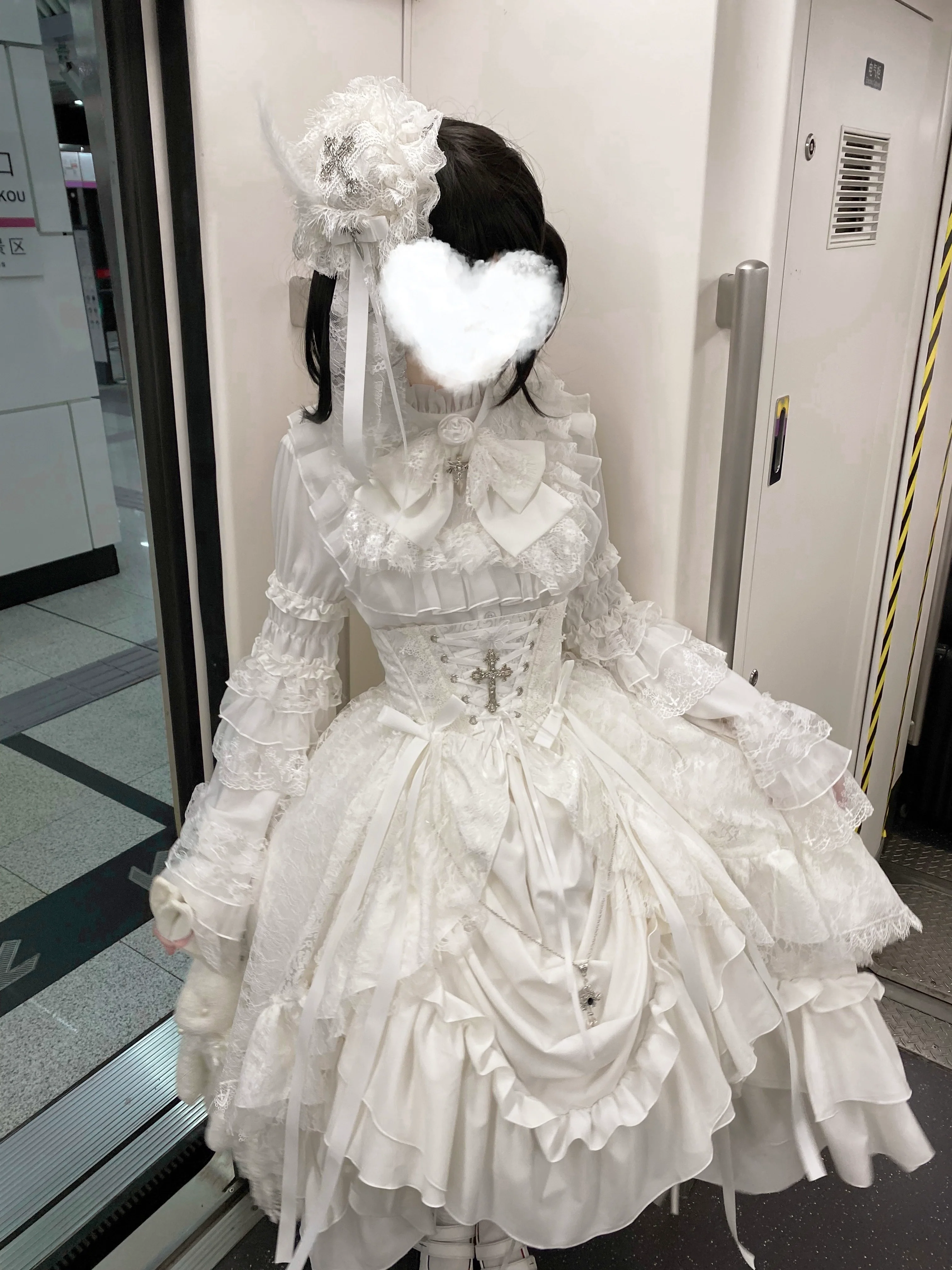 Nightingale Girl - Eternal Taboo - Gothic Lolita Dress with Princess Sleeve Shirt - Image 20