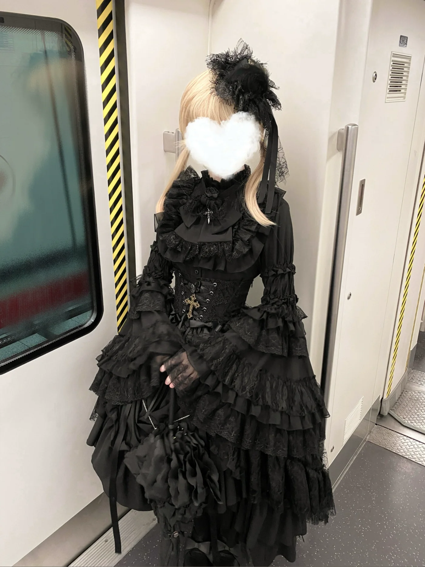 Nightingale Girl - Eternal Taboo - Gothic Lolita Dress with Princess Sleeve Shirt - Image 9