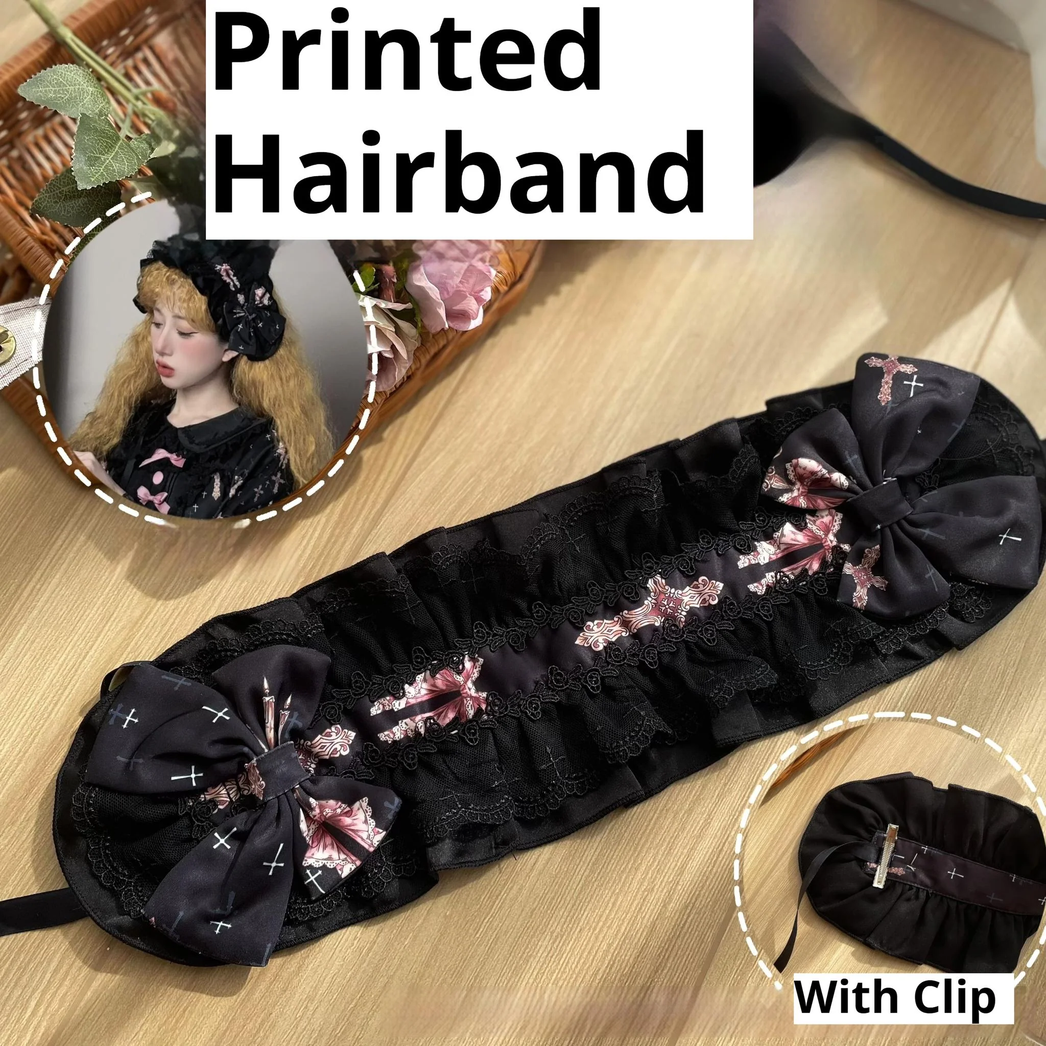 Missing Lamb Case - Gothic Lolita Dress Set with Sheep Prints - Image 22