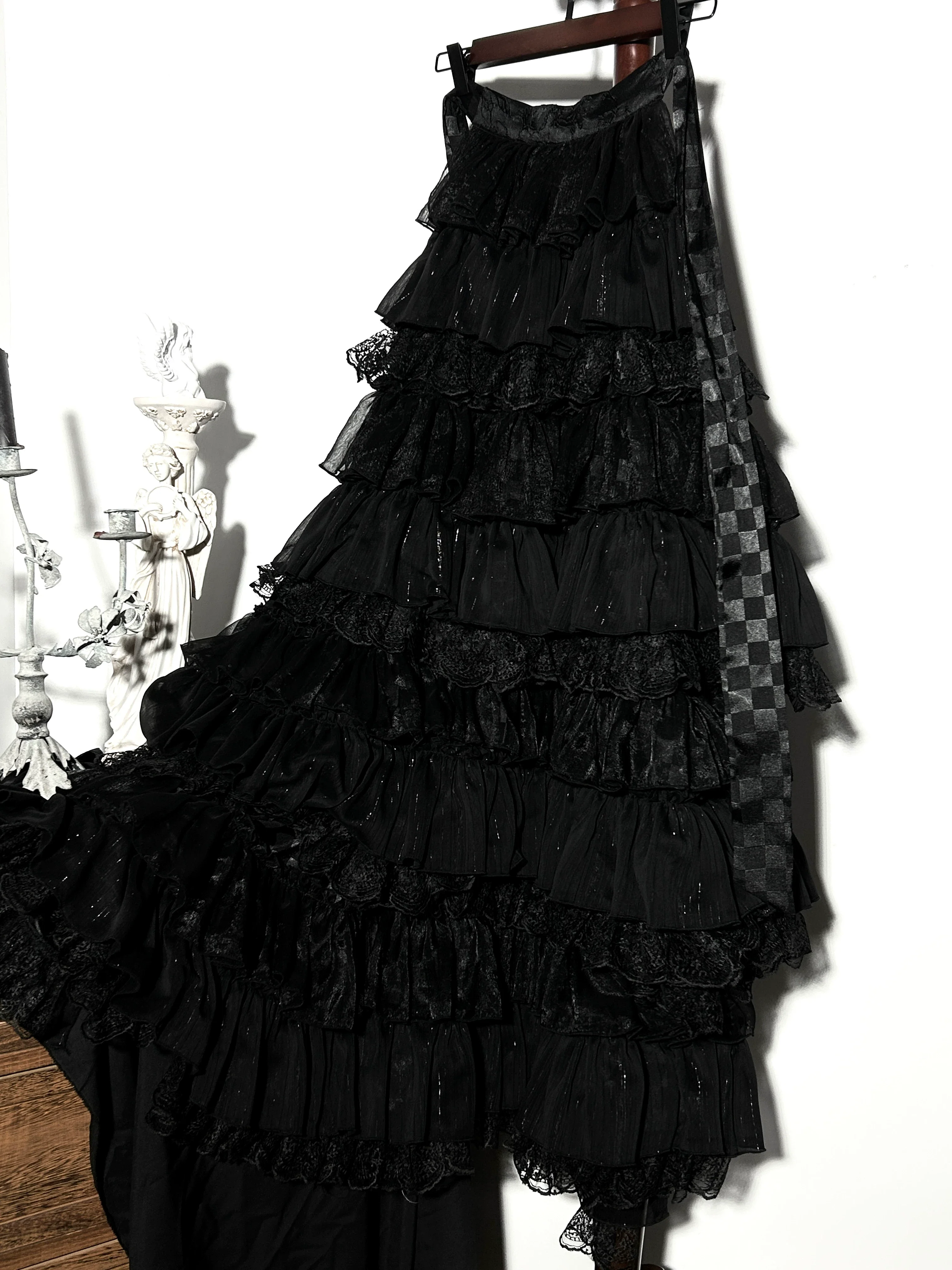 Genesis and Armageddon - Gothic Lolita High-low Hem Shirt, Boning SK - Image 47