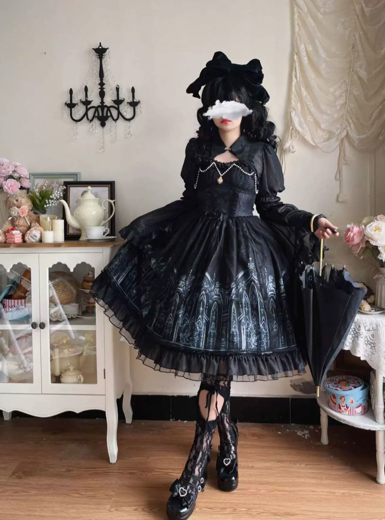 Silent Night Church - Gothic Lolita JSK Dress & Bolero - Image 3