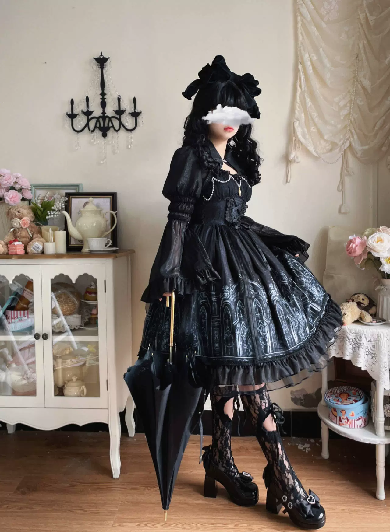 Silent Night Church - Gothic Lolita JSK Dress & Bolero - Image 4