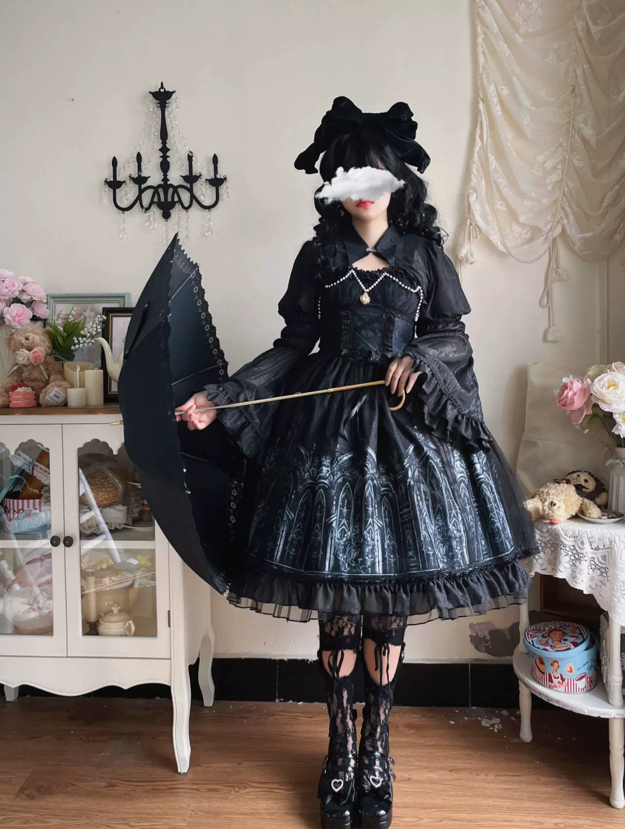 Silent Night Church - Gothic Lolita JSK Dress & Bolero - Image 5