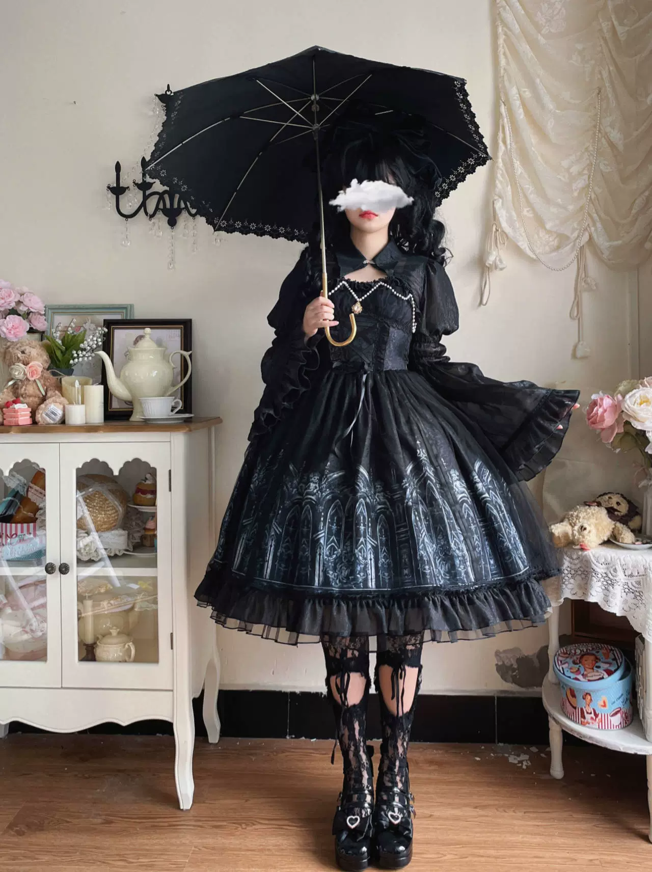 Silent Night Church - Gothic Lolita JSK Dress & Bolero - Image 6