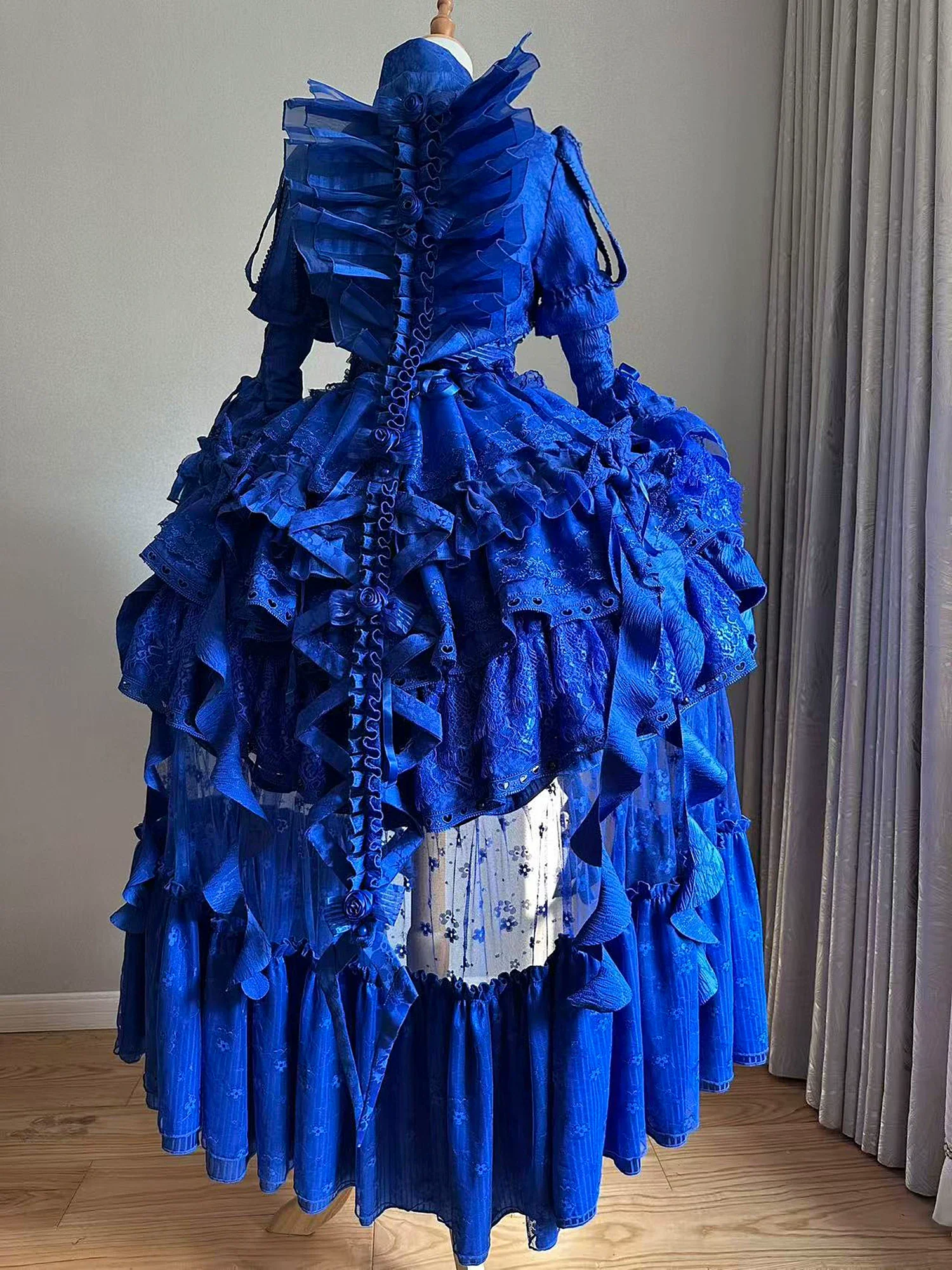 Caliburn - Gothic Lolita JSK Dress, Bolero Set with Detachable Sleeves - Image 26