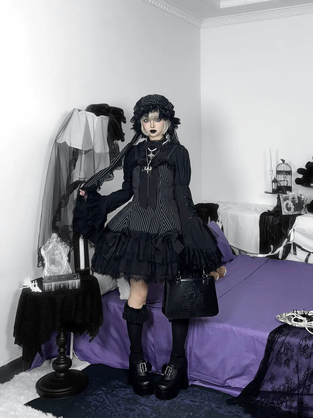 Bunny Fantasy - Gothic Lolita JSK Dress Princess Sleeve Shirt - Image 23