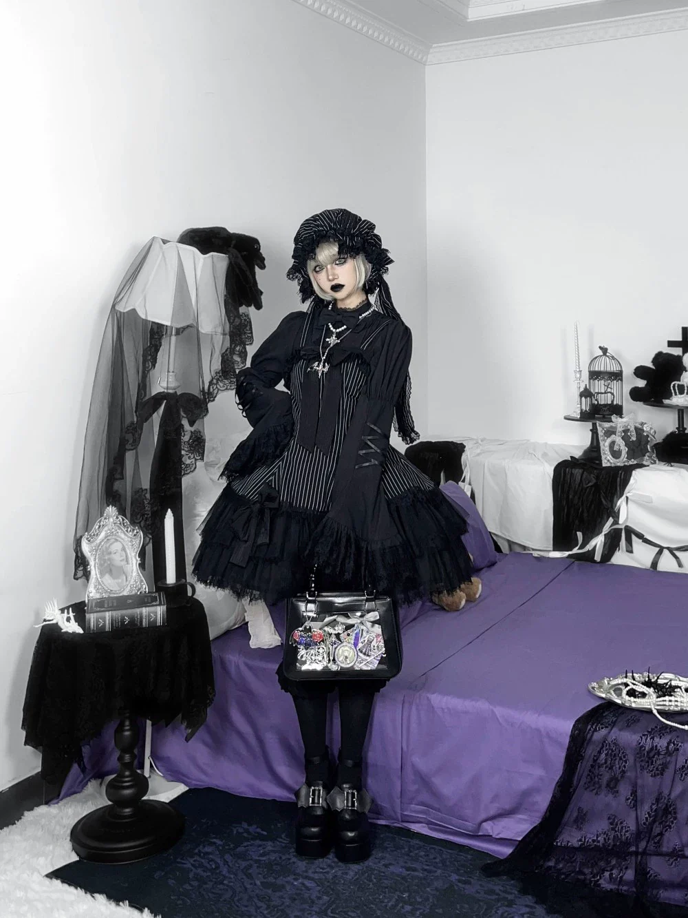 Bunny Fantasy - Gothic Lolita JSK Dress Princess Sleeve Shirt - Image 24
