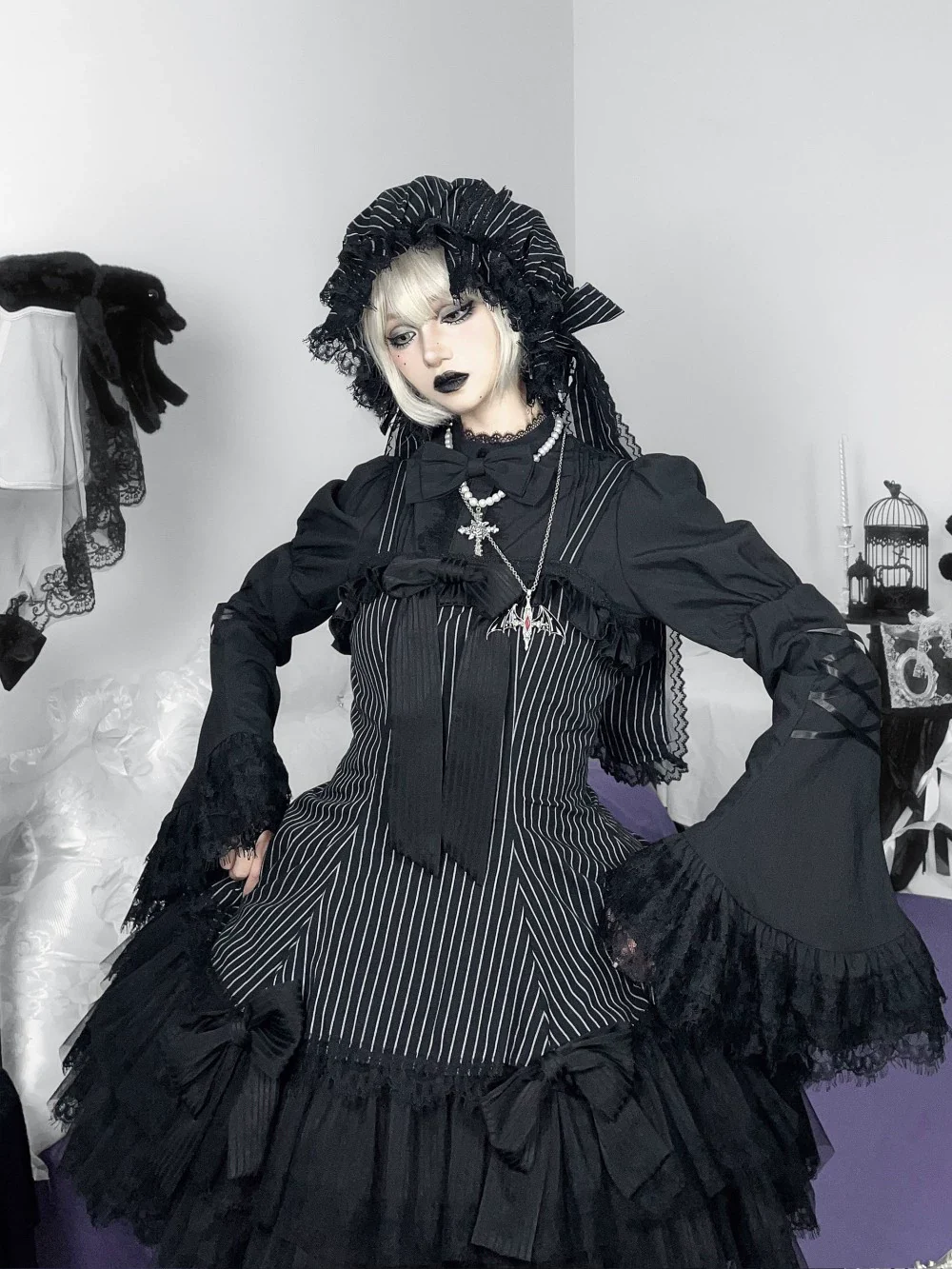 Bunny Fantasy - Gothic Lolita JSK Dress Princess Sleeve Shirt - Image 28