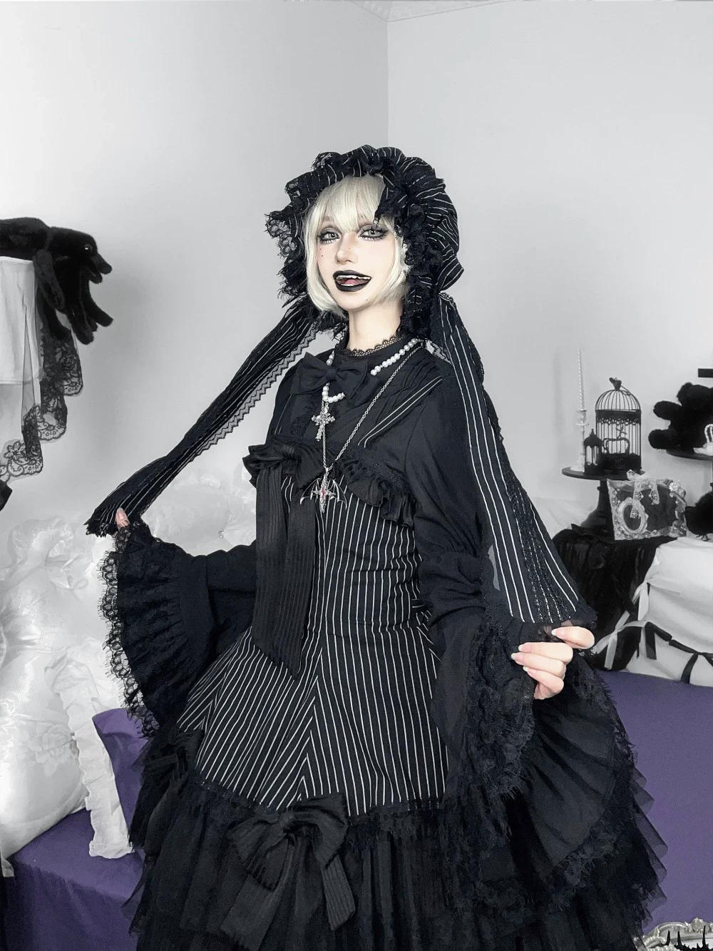 Bunny Fantasy - Gothic Lolita JSK Dress Princess Sleeve Shirt - Image 29