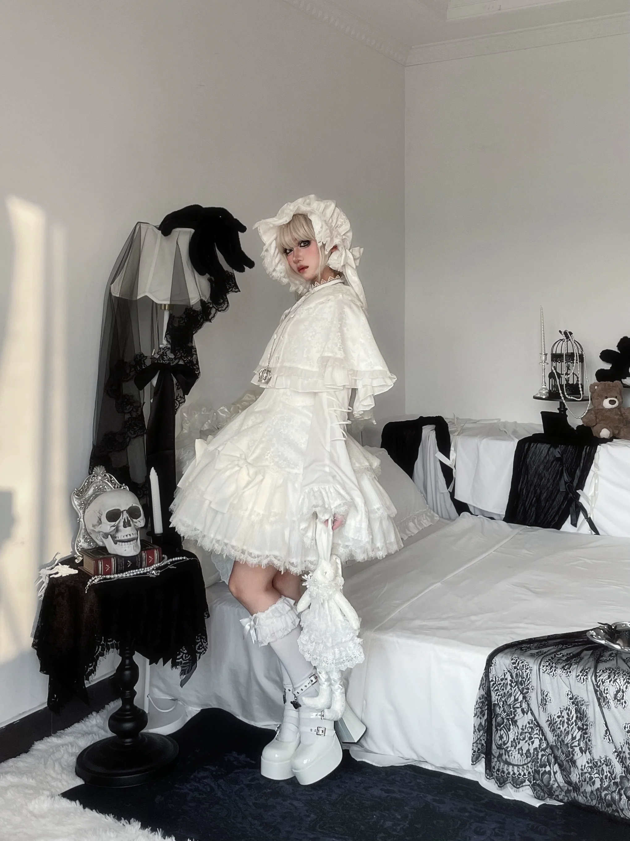 Bunny Fantasy - Gothic Lolita JSK Dress Princess Sleeve Shirt - Image 5