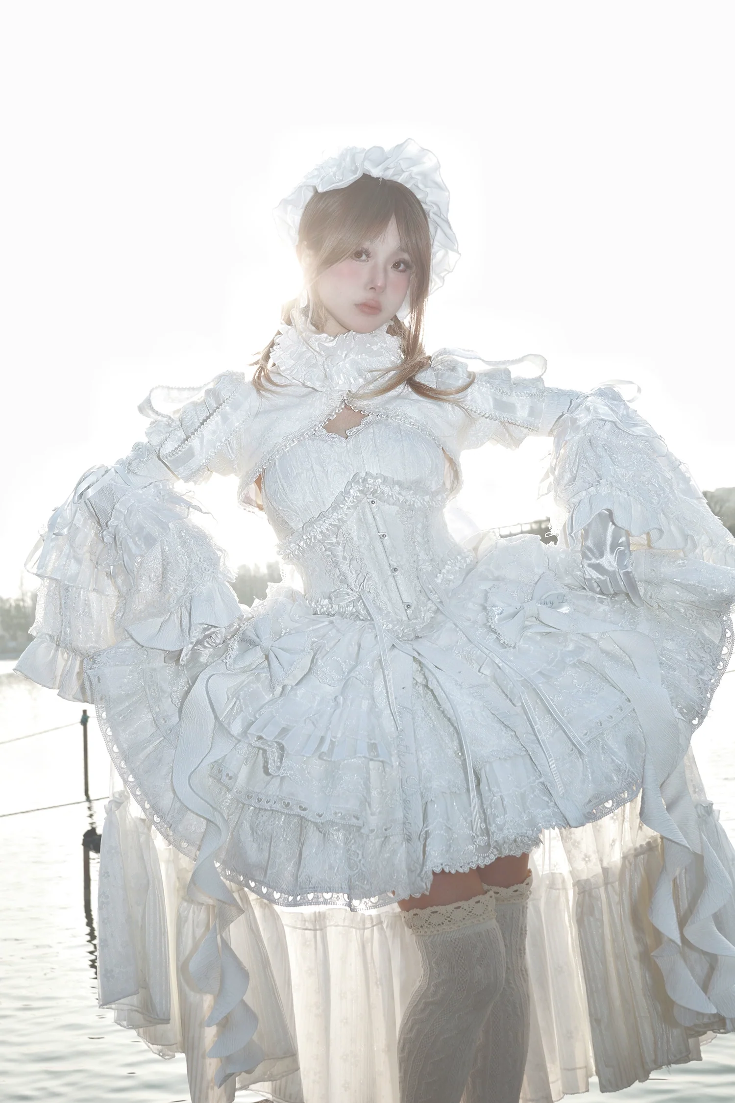 Smoothy - Caliburn - Gothic Lolita JSK Dress with Bolero with Detachable Sleeves - Image 11