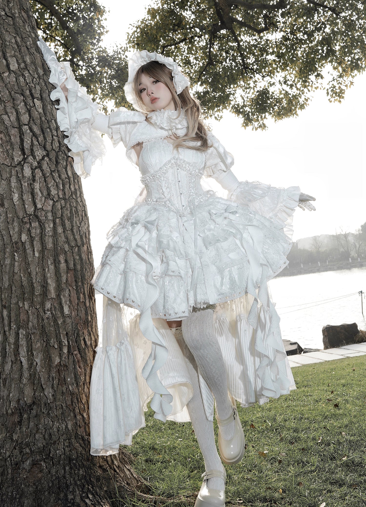 Smoothy - Caliburn - Gothic Lolita JSK Dress with Bolero with Detachable Sleeves - Image 12
