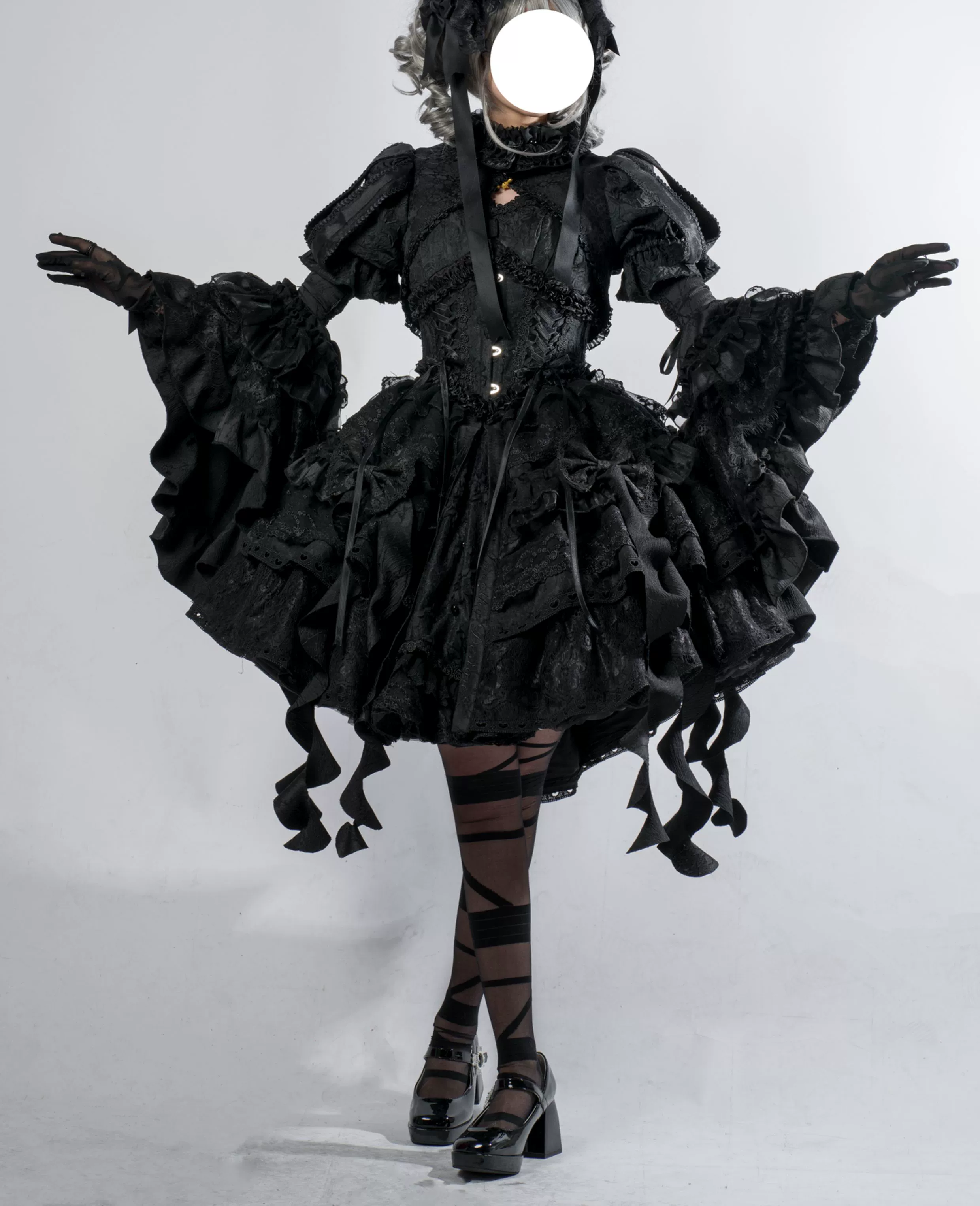 Smoothy - Caliburn - Gothic Lolita JSK Dress with Bolero with Detachable Sleeves - Image 18