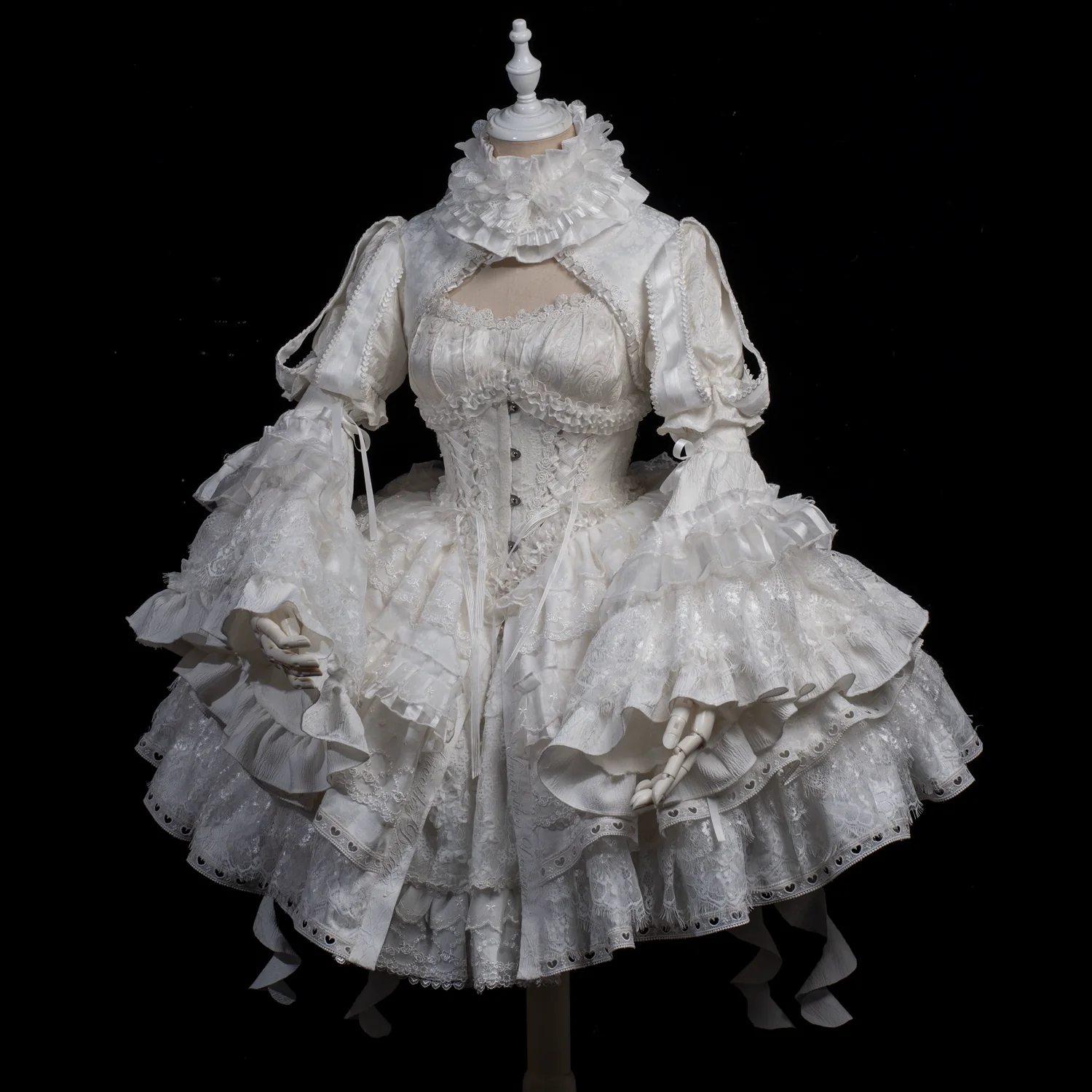 Smoothy - Caliburn - Gothic Lolita JSK Dress with Bolero with Detachable Sleeves - Image 19