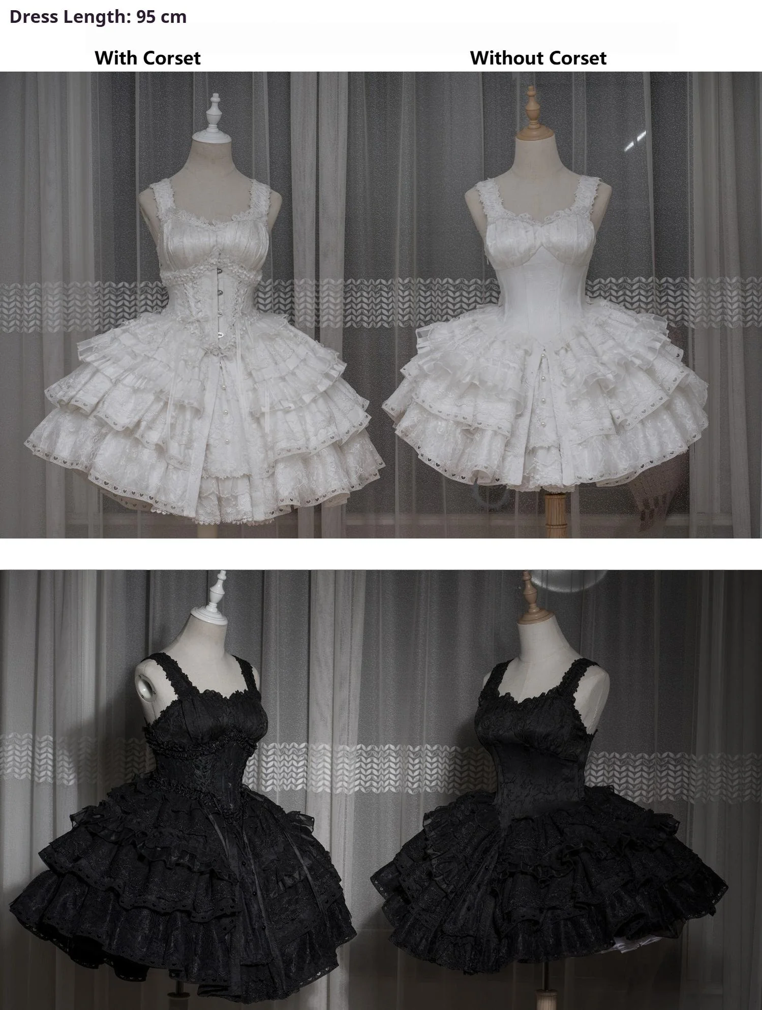 Smoothy - Caliburn - Gothic Lolita JSK Dress with Bolero with Detachable Sleeves - Image 23