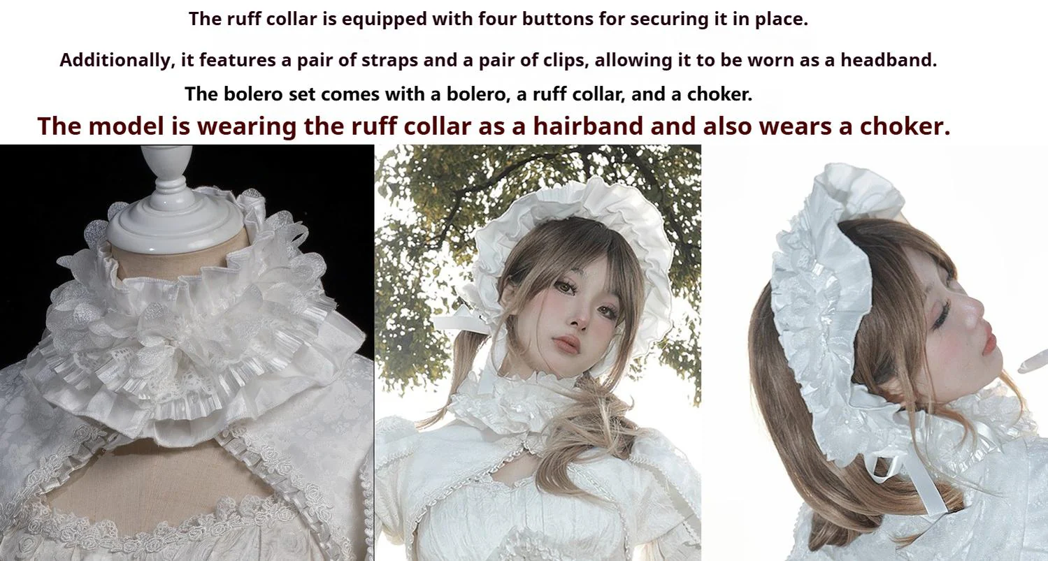 Smoothy - Caliburn - Gothic Lolita JSK Dress with Bolero with Detachable Sleeves - Image 24