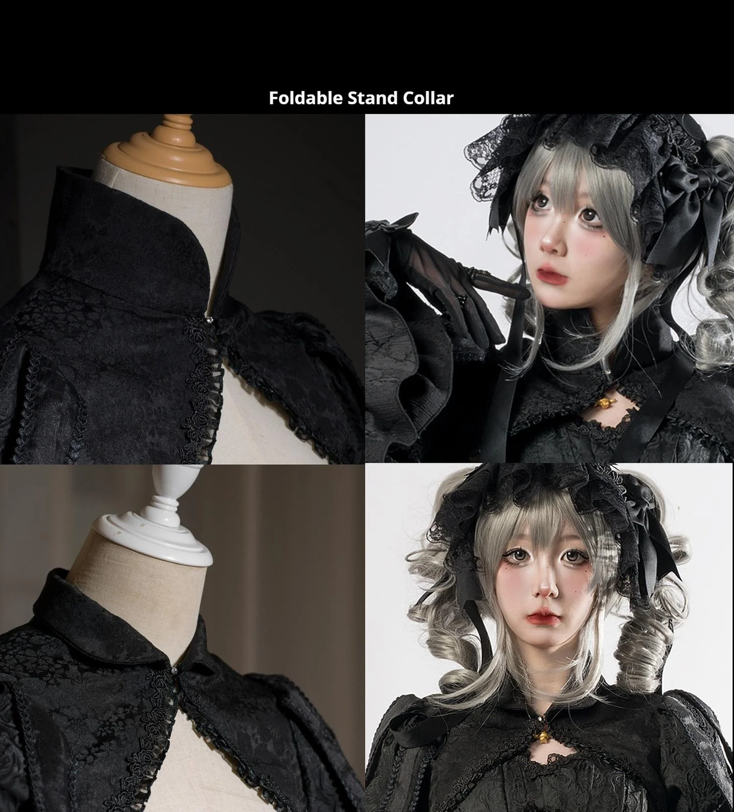 Smoothy - Caliburn - Gothic Lolita JSK Dress with Bolero with Detachable Sleeves - Image 26