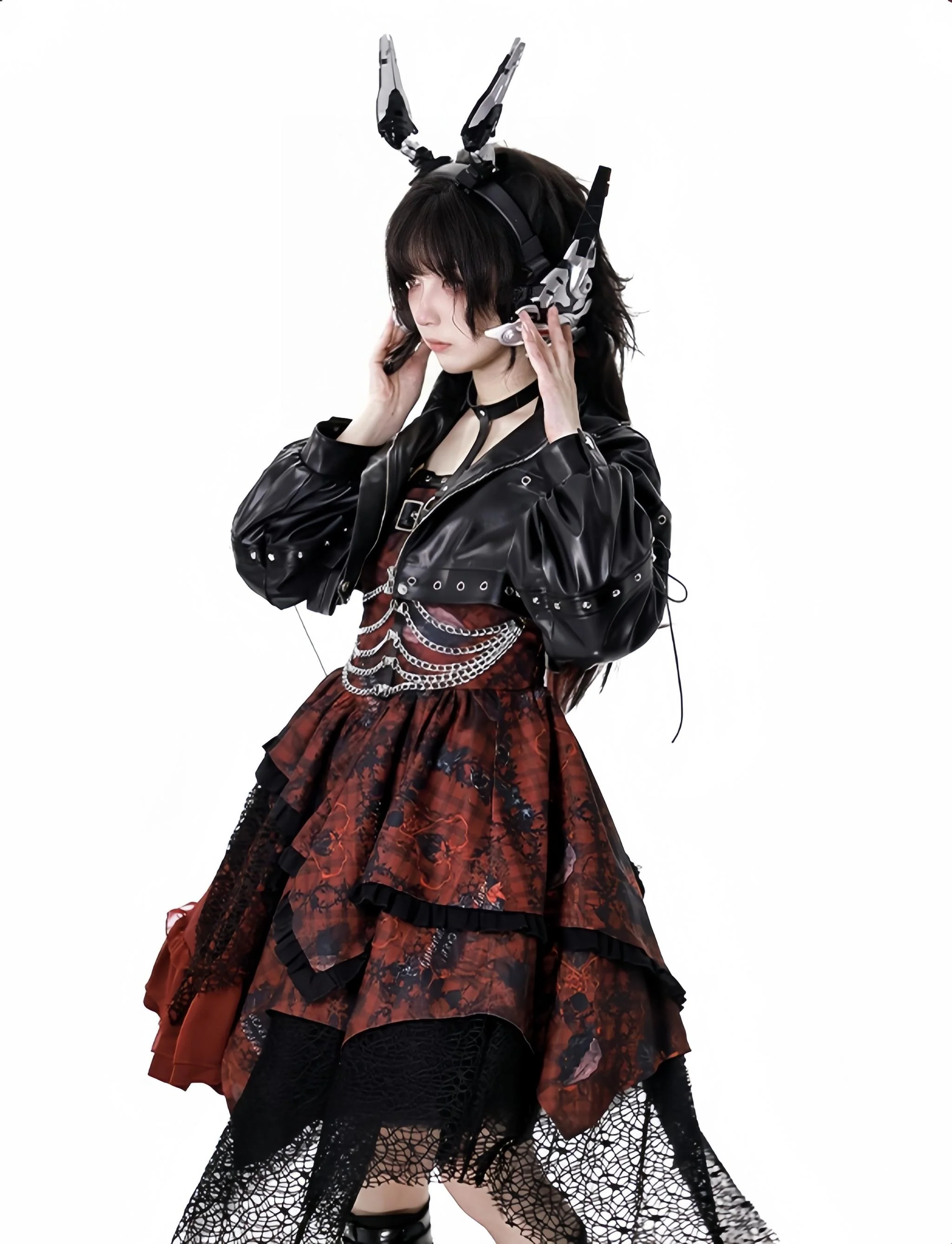 Bleeding Strawberry - Gothic Lolita JSK Dress With Jacket/Rib Chain Accessory - Image 24