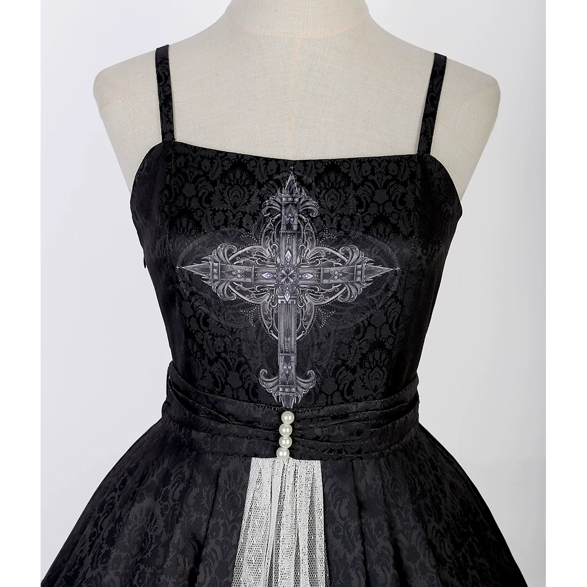 Silent Church - Gothic Lolita JSK Front Open Printed Dress and Thin Cardigan Set - Image 39