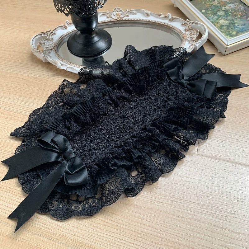 With PUJI - Dead Leaf Butterfly - Gothic Lolita JSK & OP Dress Set, Butterfly Print - Image 25