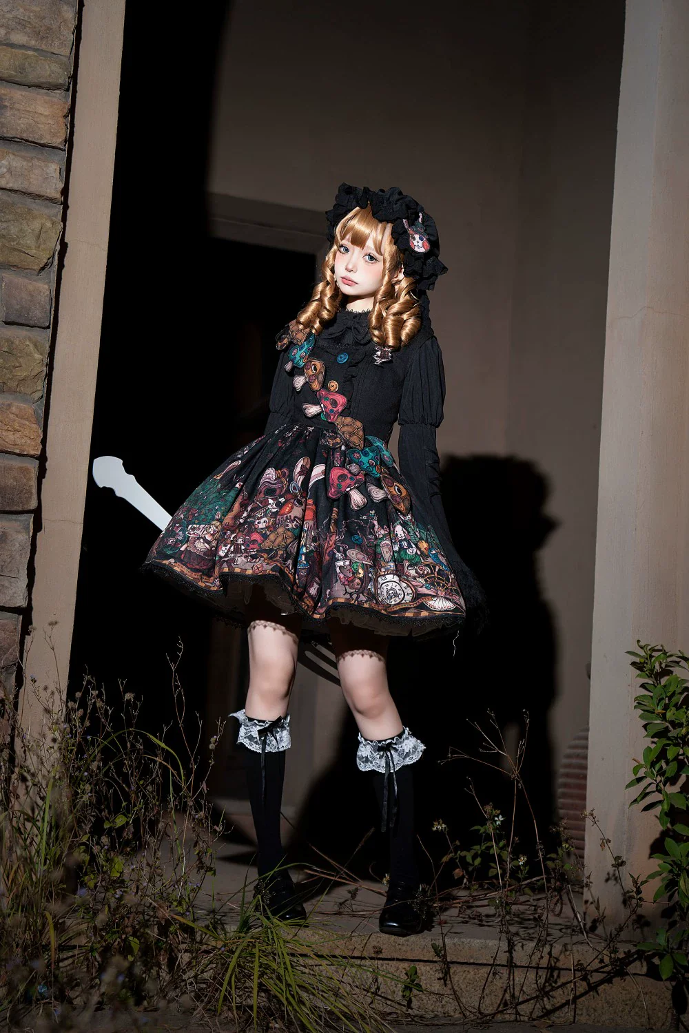 Rabbit Kingdom - Gothic Lolita JSK Suit Printed Lolita Dress - Image 10