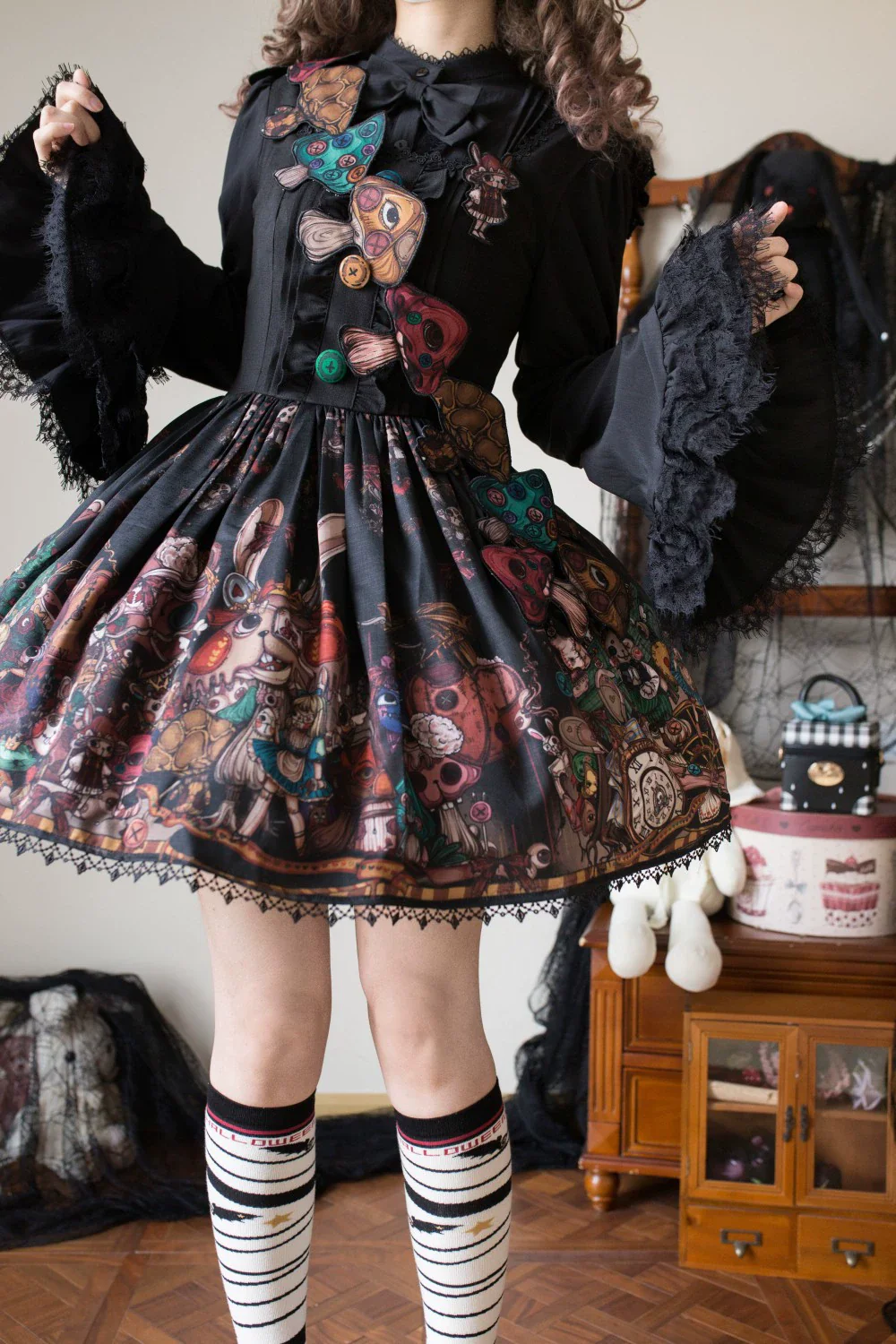 Rabbit Kingdom - Gothic Lolita JSK Suit Printed Lolita Dress - Image 6