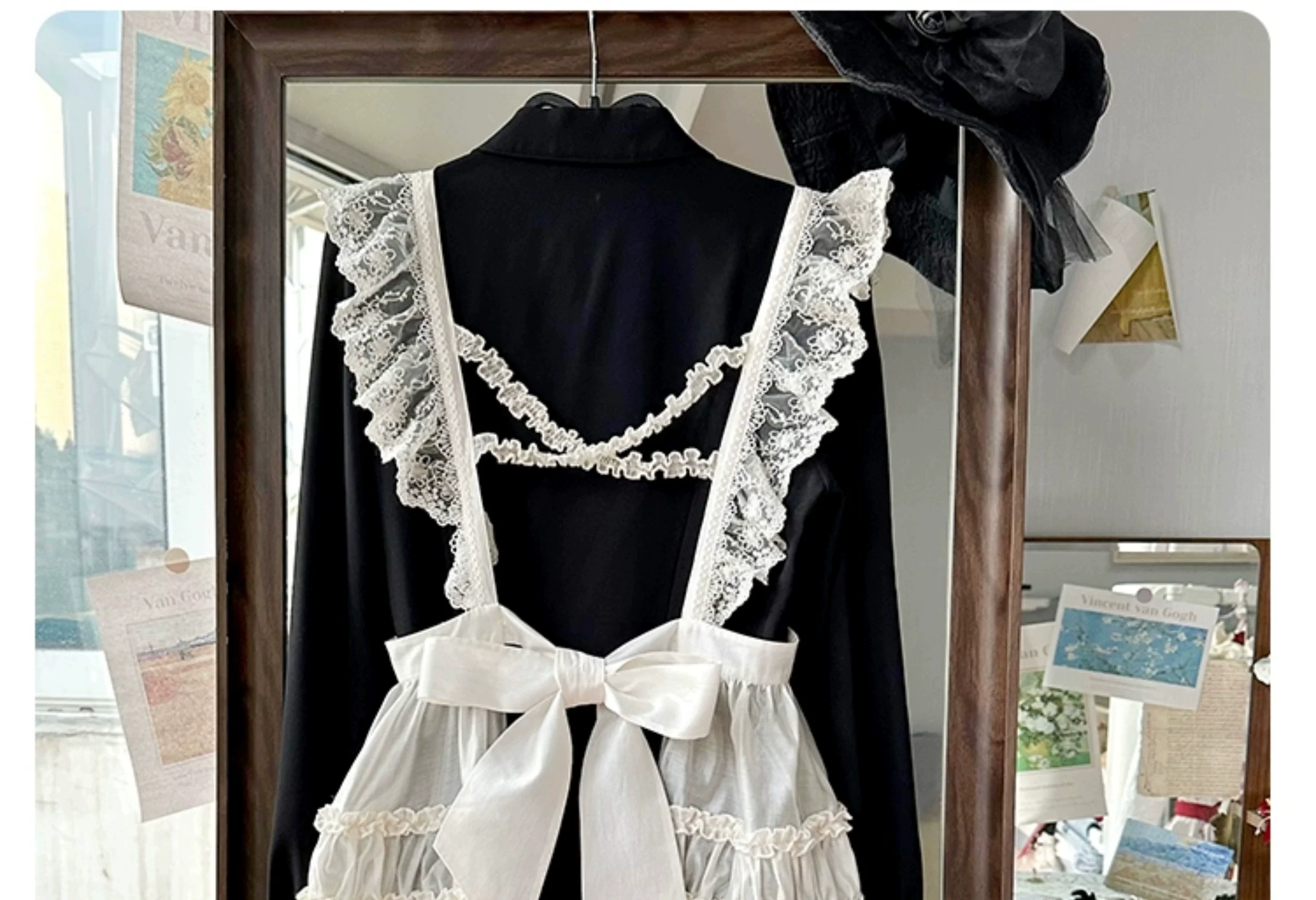 Winter Evening Prayer - Gothic Lolita Jumper Dress Embroidered Candlestick OP Dress - Image 26