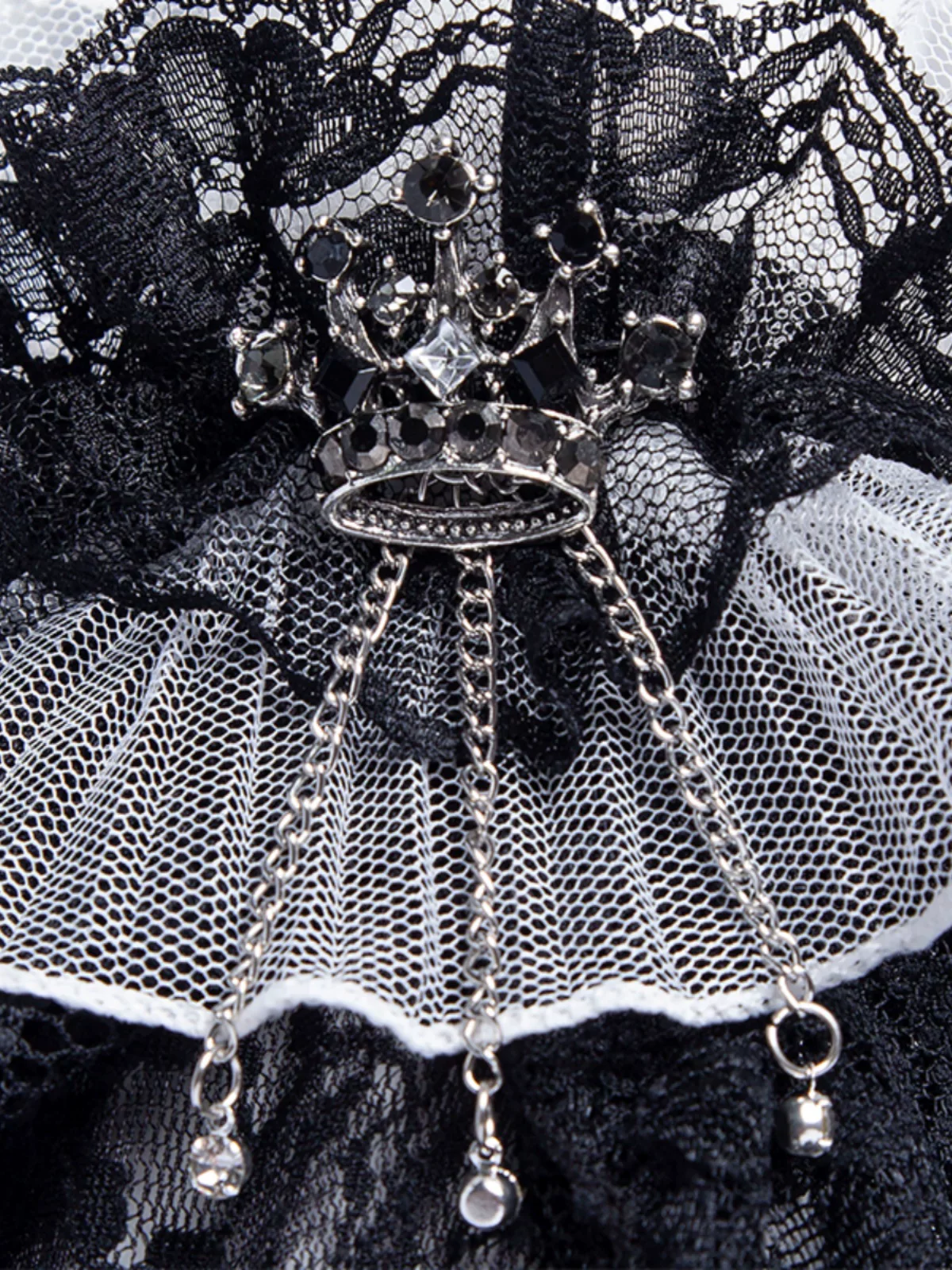 Gothic Lolita Lace Cuffs, Crown Decoration - Image 11