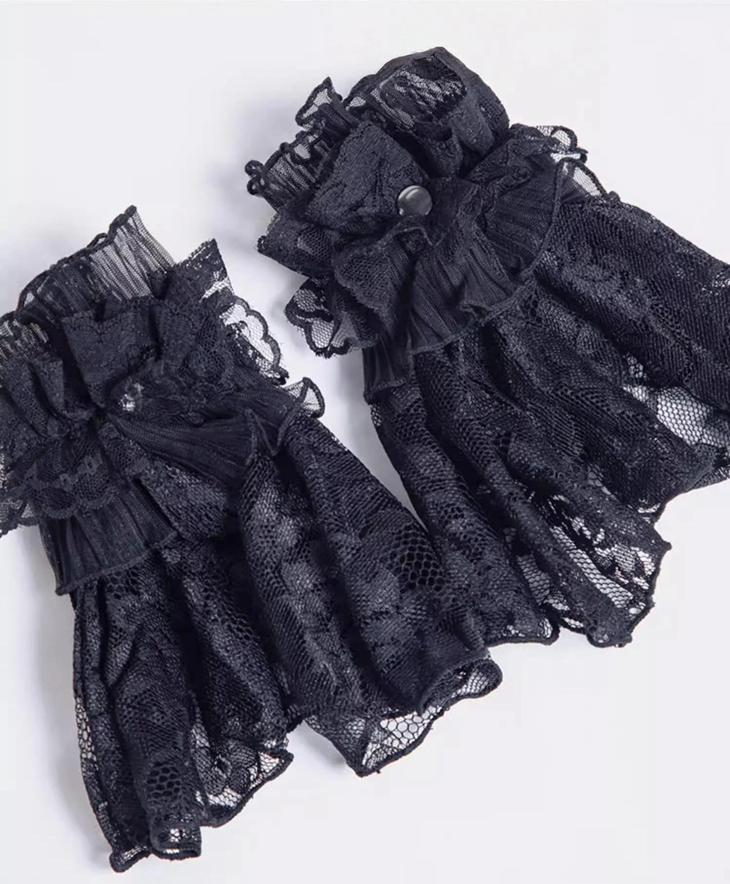 Gothic Lolita Lace Cuffs, Crown Decoration - Image 4