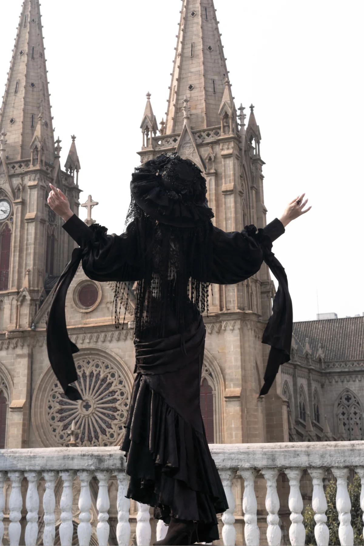 Muppet Mind Ben - Oracle - Gothic Lolita Mermaid Long Drape Skirt with Fishbone Corset - Image 9