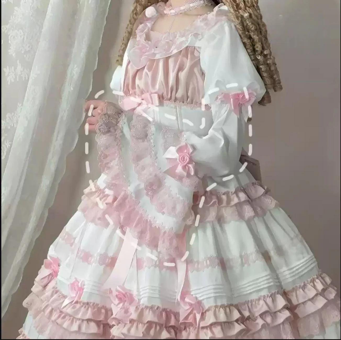 Stacked Black Currant - Gothic Lolita OP Dress, Detachable Skirt Hem - Image 40