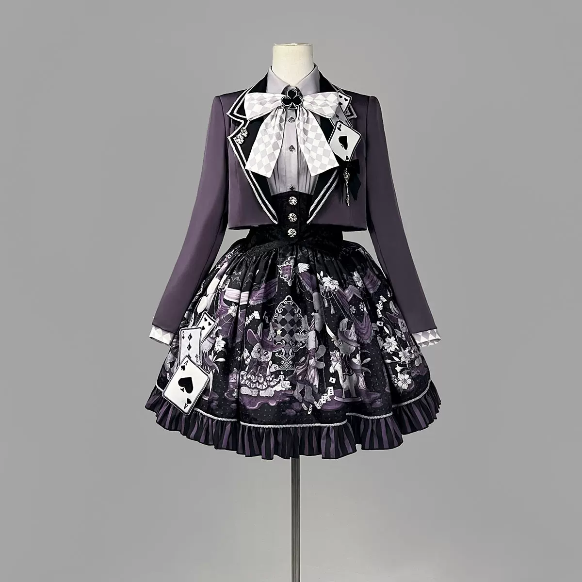 Magic Troupe - Gothic Lolita Outfit, Bunny Printed Skirt - Image 9