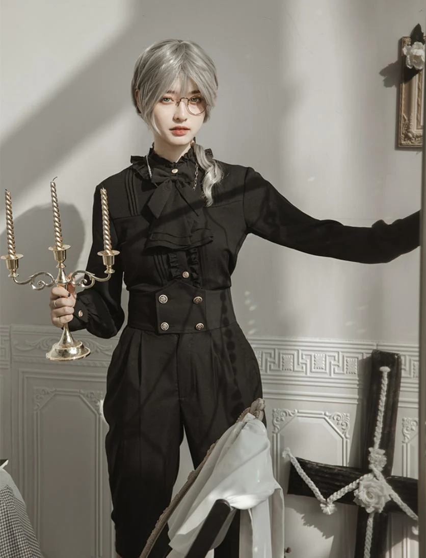 Holy Academy - Gothic Lolita Prince Skirt Set - Image 49