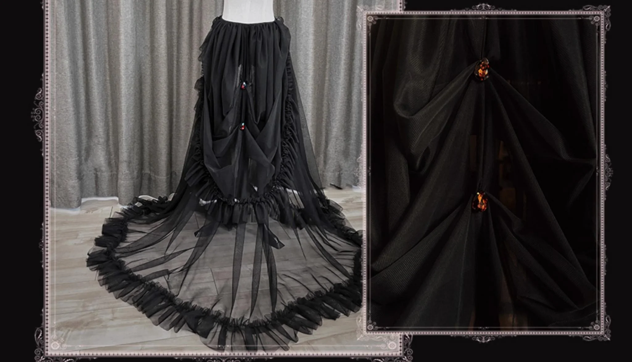 Reborn Ancient God - Gothic Lolita Shirt & Skirt Set - Image 34