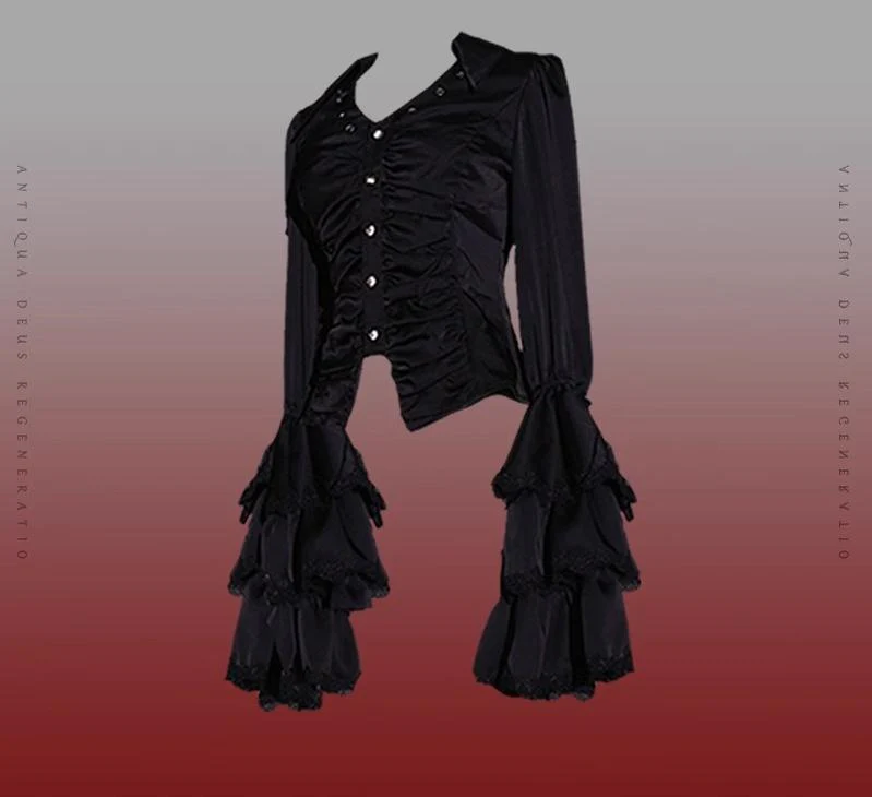 Reborn Ancient God - Gothic Lolita Shirt & Skirt Set - Image 45