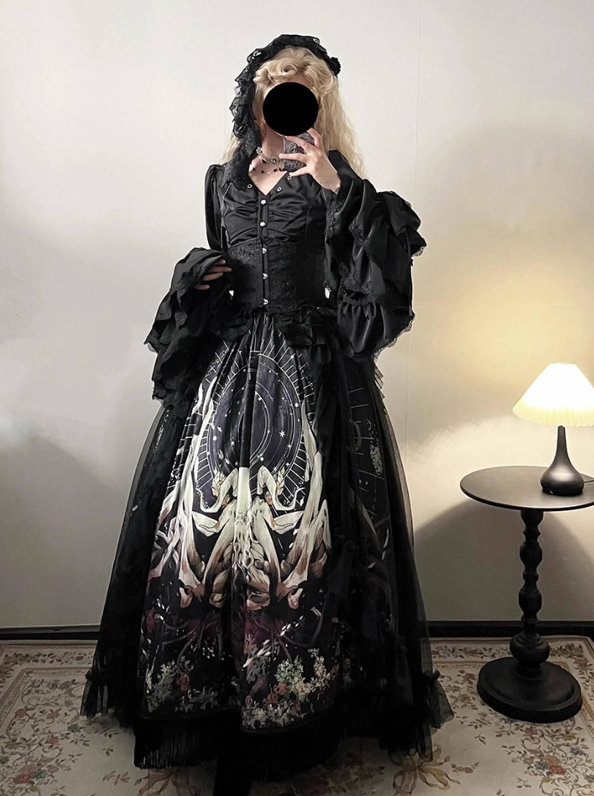 Reborn Ancient God - Gothic Lolita Shirt & Skirt Set - Image 7