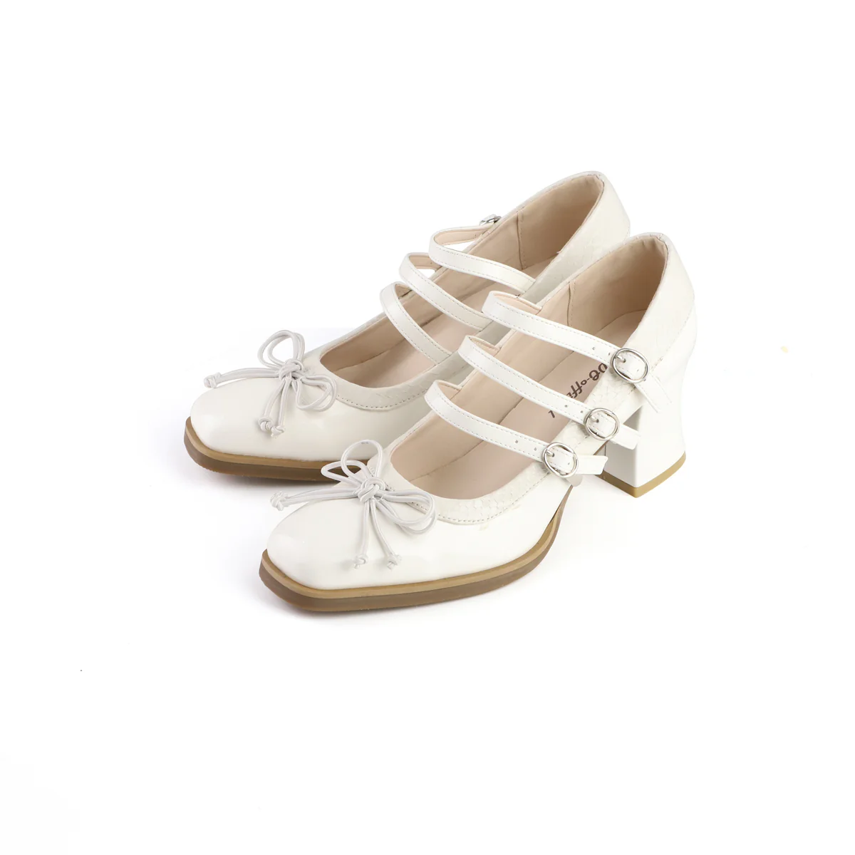 MODO - Gothic Lolita Shoes Chunky Heels with Snake-Pattern and Bow - Image 14
