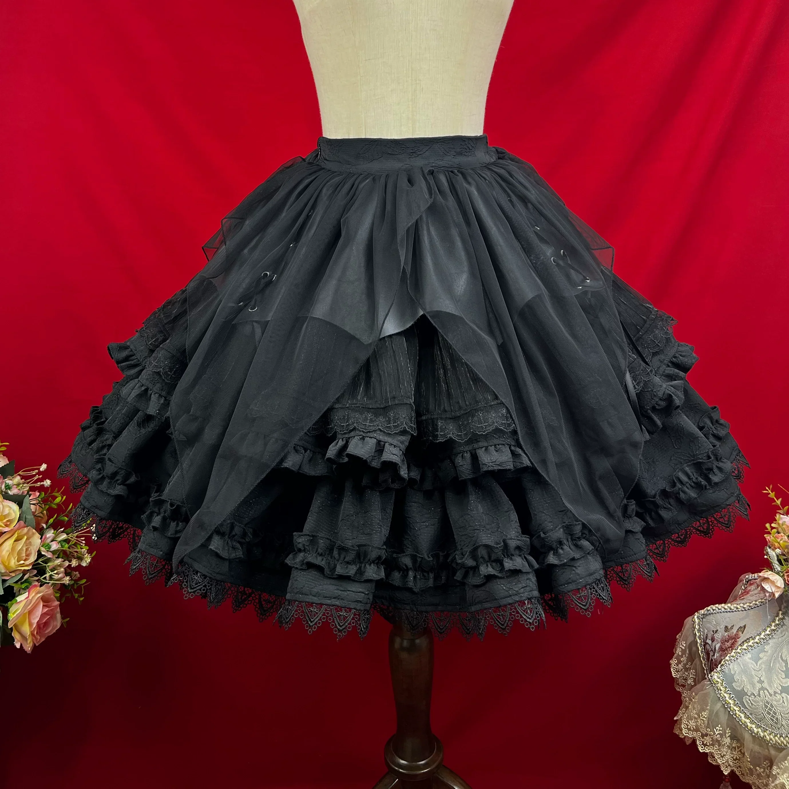 Good and Evil Angel - Gothic Lolita SK, Retro Princess Sleeve Blouse - Image 20