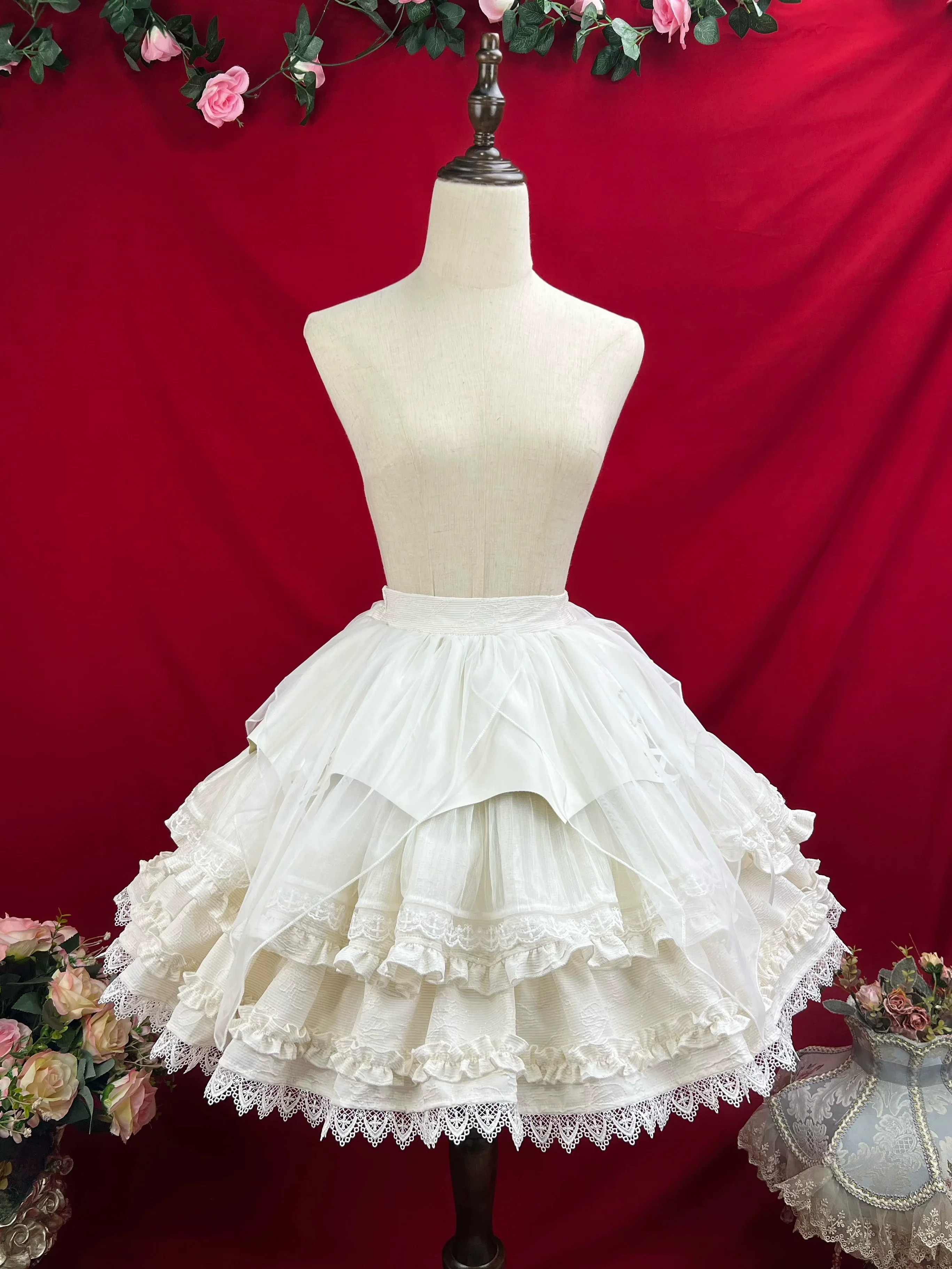 Good and Evil Angel - Gothic Lolita SK, Retro Princess Sleeve Blouse - Image 29