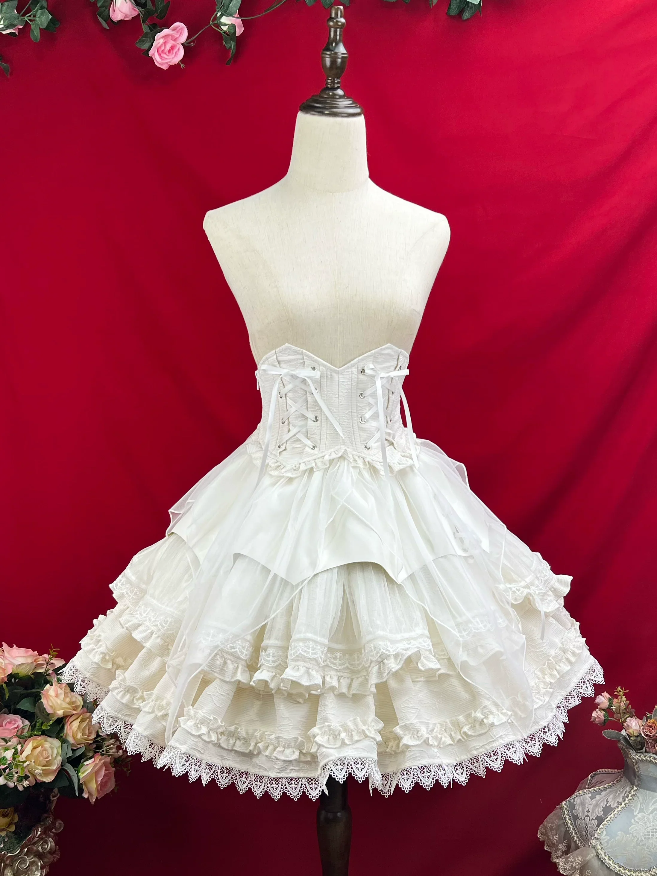 Good and Evil Angel - Gothic Lolita SK, Retro Princess Sleeve Blouse - Image 64