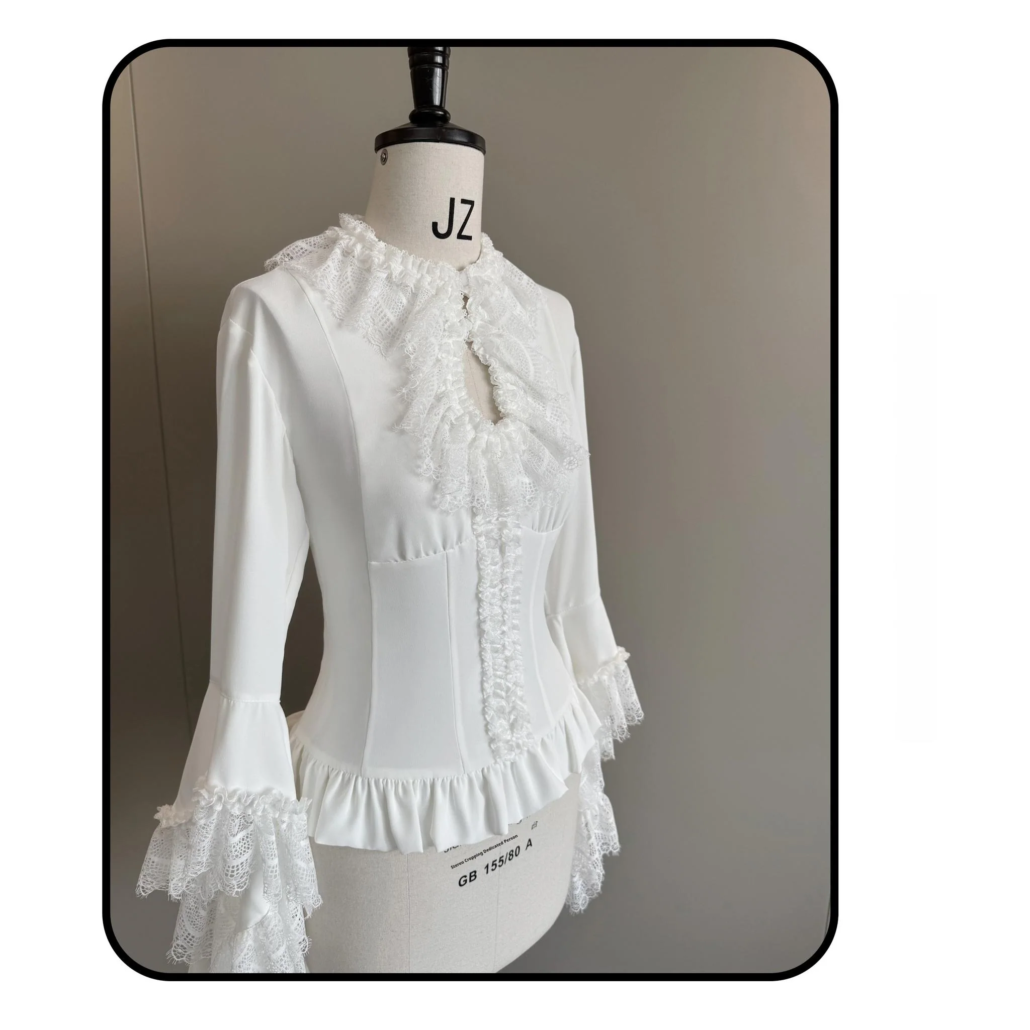 Night Traveler - Gothic Lolita Skirt Long Coat Long-Sleeved Shirt and Bustier - Image 55