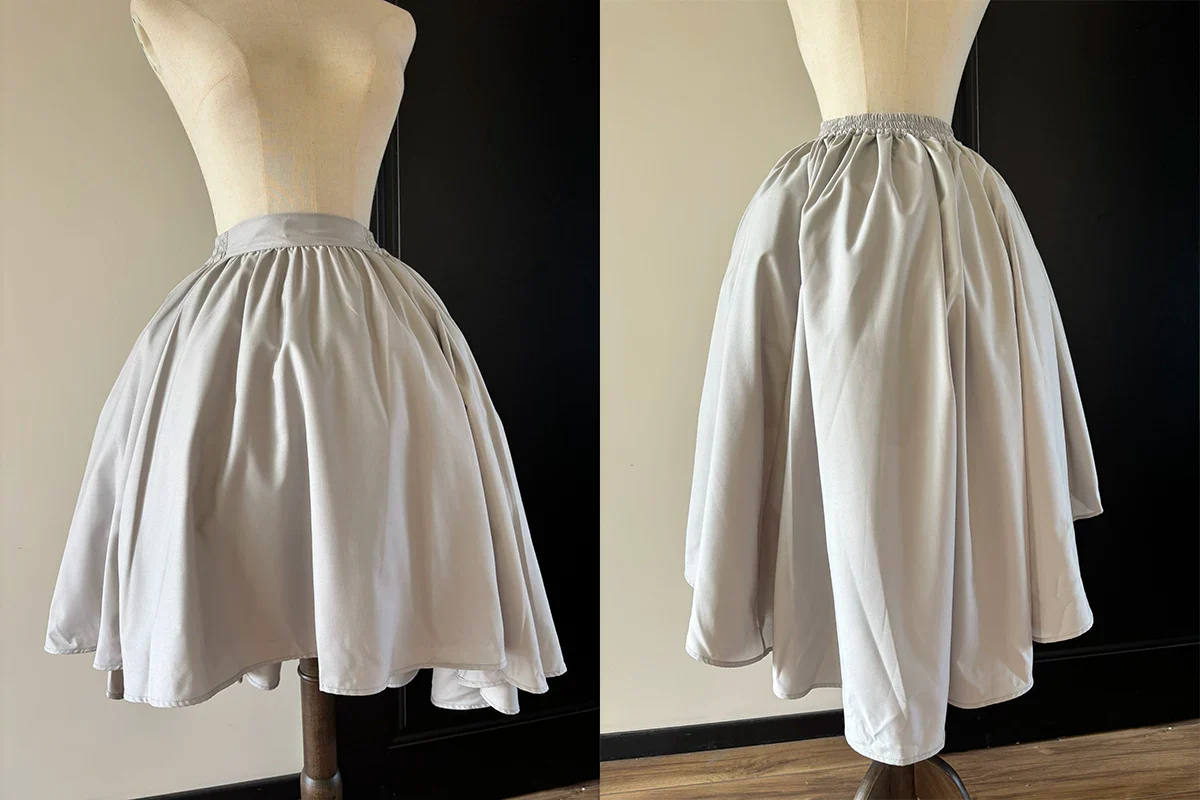 Shadow Hymn - Gothic Lolita Solid Shirt & Skirt, Side Zipper - Image 6