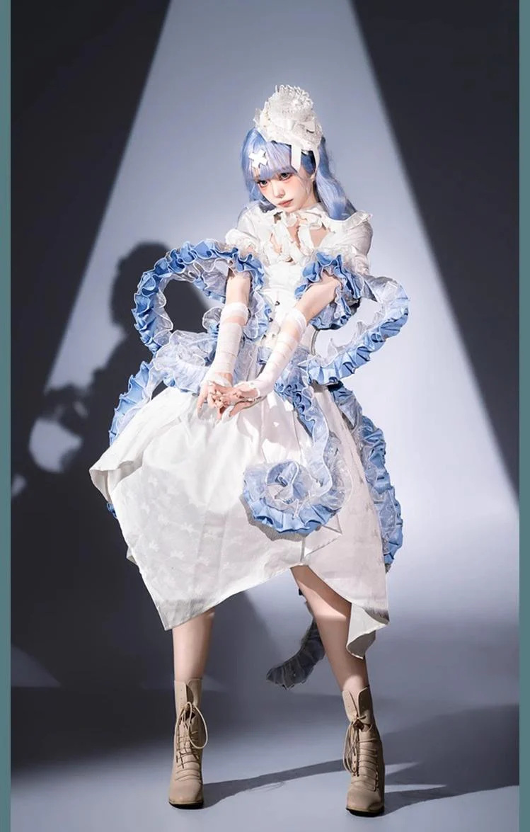 Camouflage Humanoid - Eerie Devour - Gothic Lolita Tentacle-like Petticoat and Short-Sleeved OP - Image 3