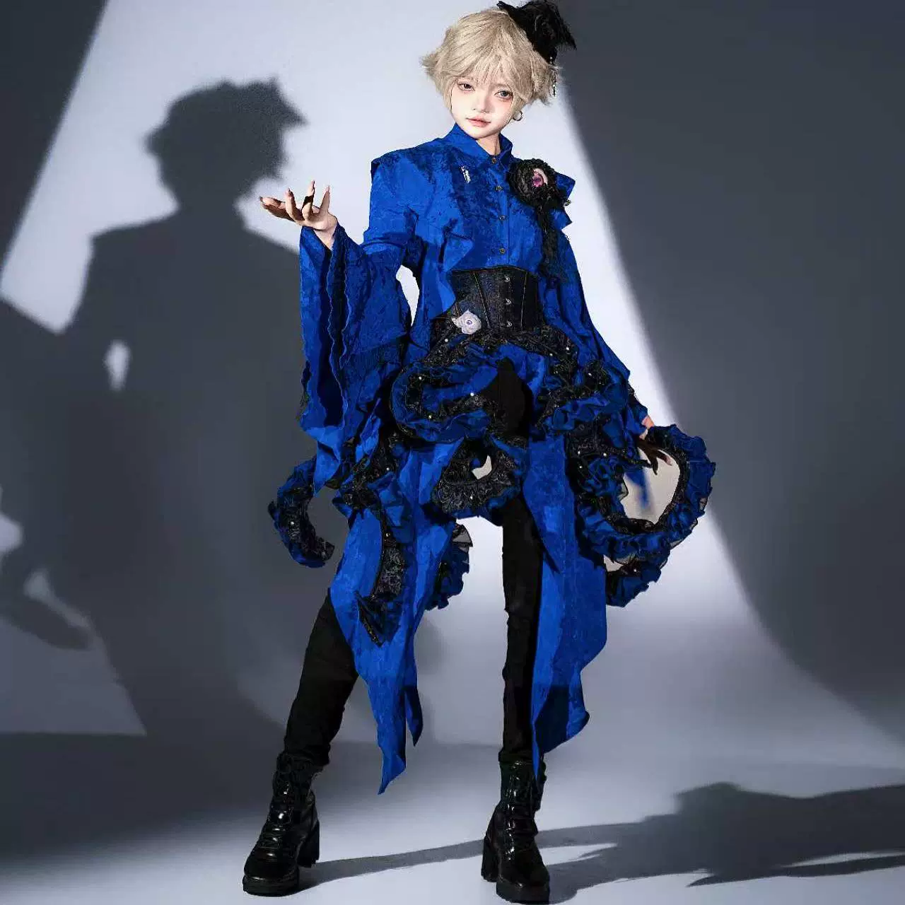Camouflage Humanoid - Eerie Devour - Gothic Lolita Tentacle-like Petticoat and Short-Sleeved OP - Image 5